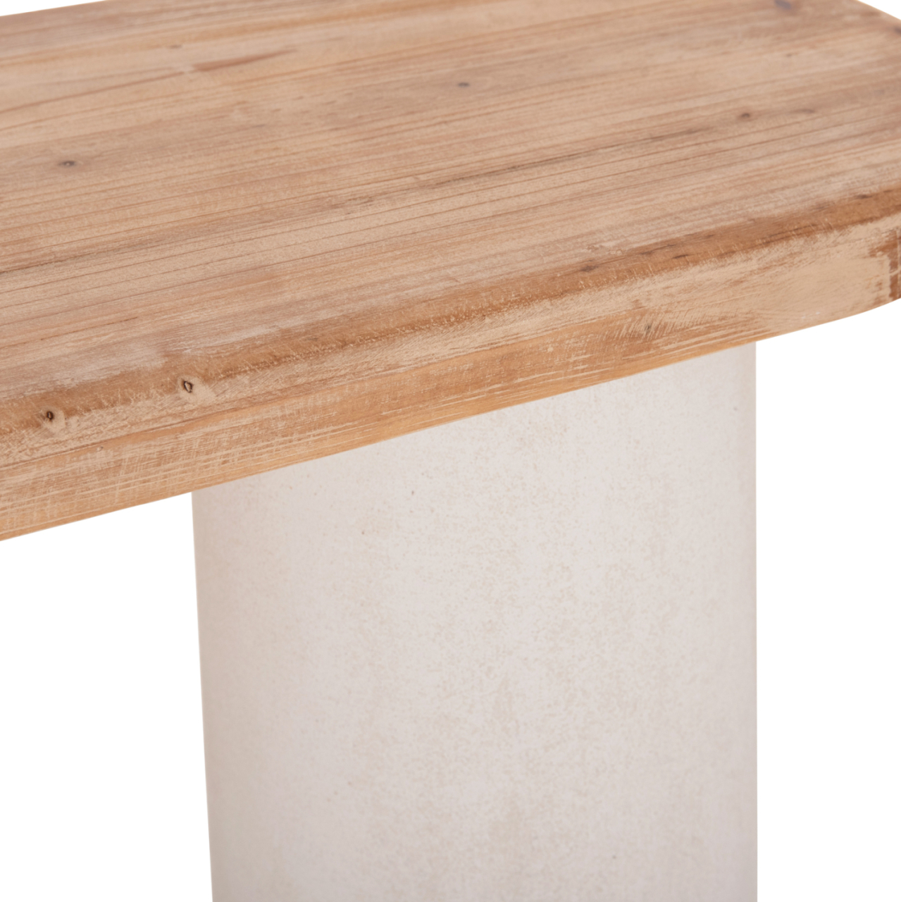 CONSOLE SANTORINI HM18338 FIR WOOD TABLETOP-MDF BASE IN OFF-WHITE 150x35x82Hcm. [6]