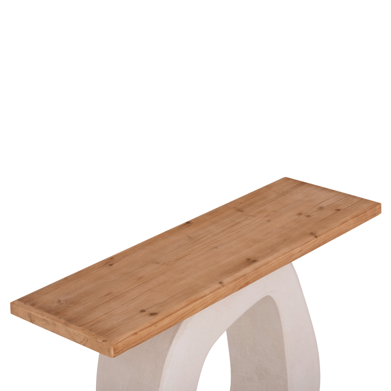 CONSOLE SERIES SANTORINI HM18043 FIR WOOD TABLETOP-MDF BASE IN OFF-WHITE 120x38x83Hcm. [4]