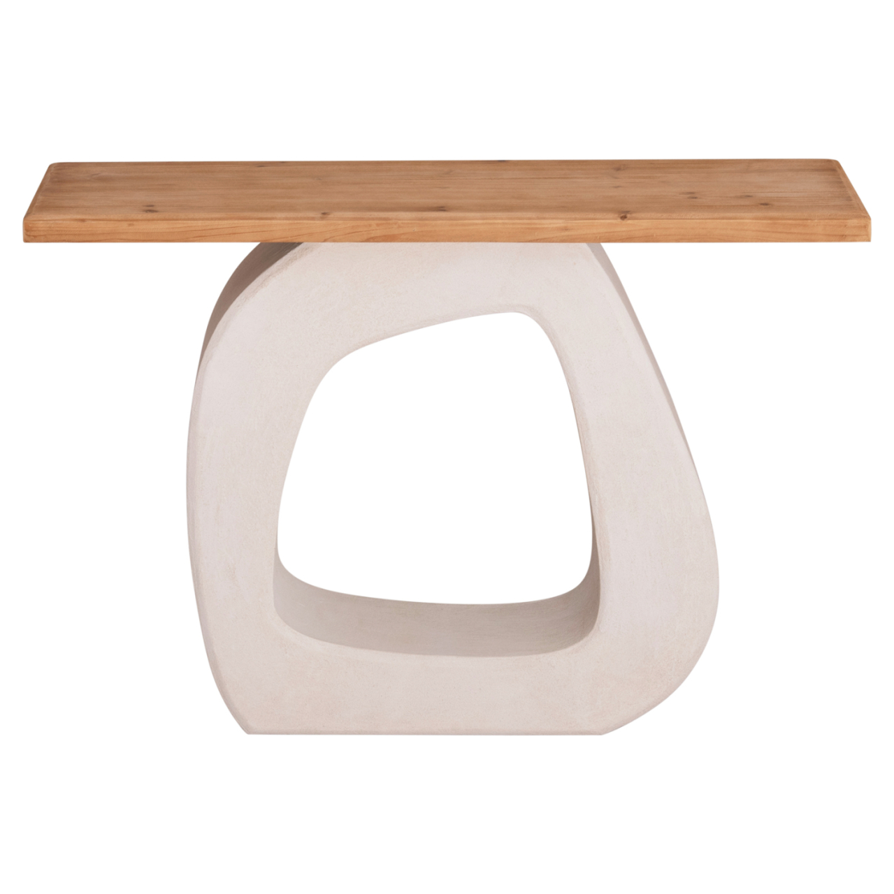 CONSOLE SERIES SANTORINI HM18043 FIR WOOD TABLETOP-MDF BASE IN OFF-WHITE 120x38x83Hcm. [3]