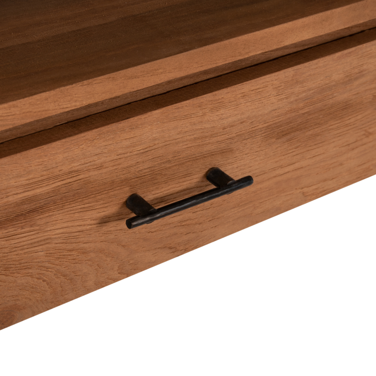 CONSOLE WITH 3 DRAWERS HM9556 RECYCLED TEAK WOOD IN NATURAL COLOR 180x45x80Hcm. [8]