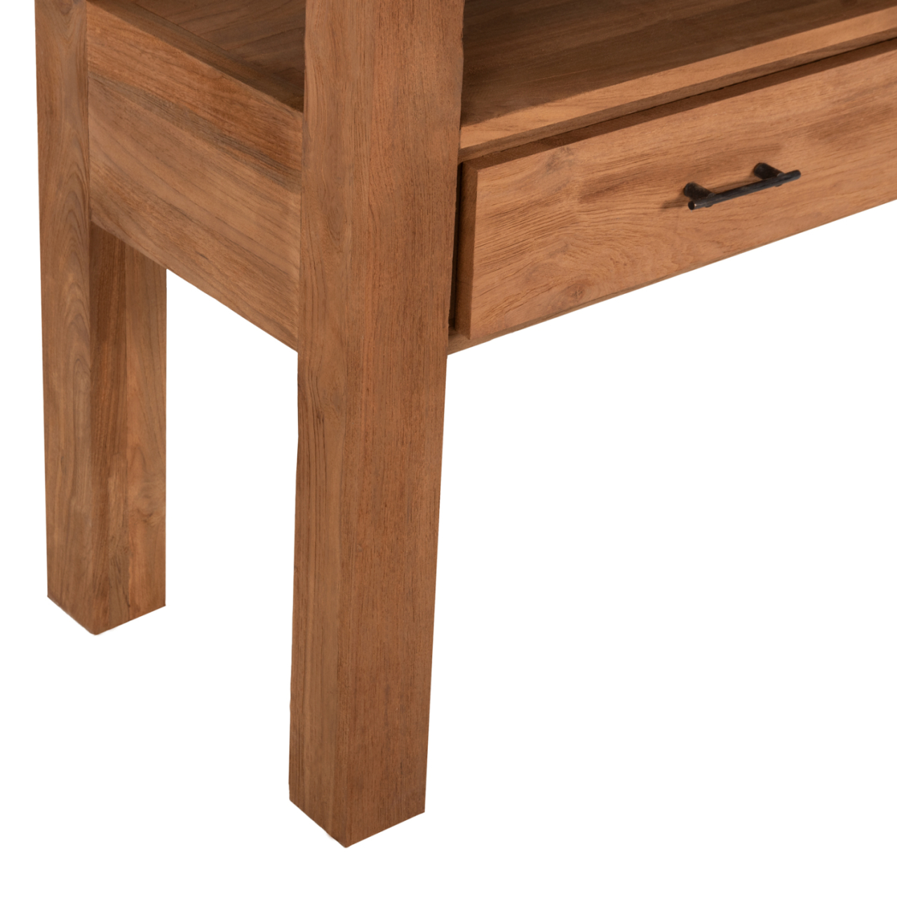 CONSOLE WITH 3 DRAWERS HM9556 RECYCLED TEAK WOOD IN NATURAL COLOR 180x45x80Hcm. [6]