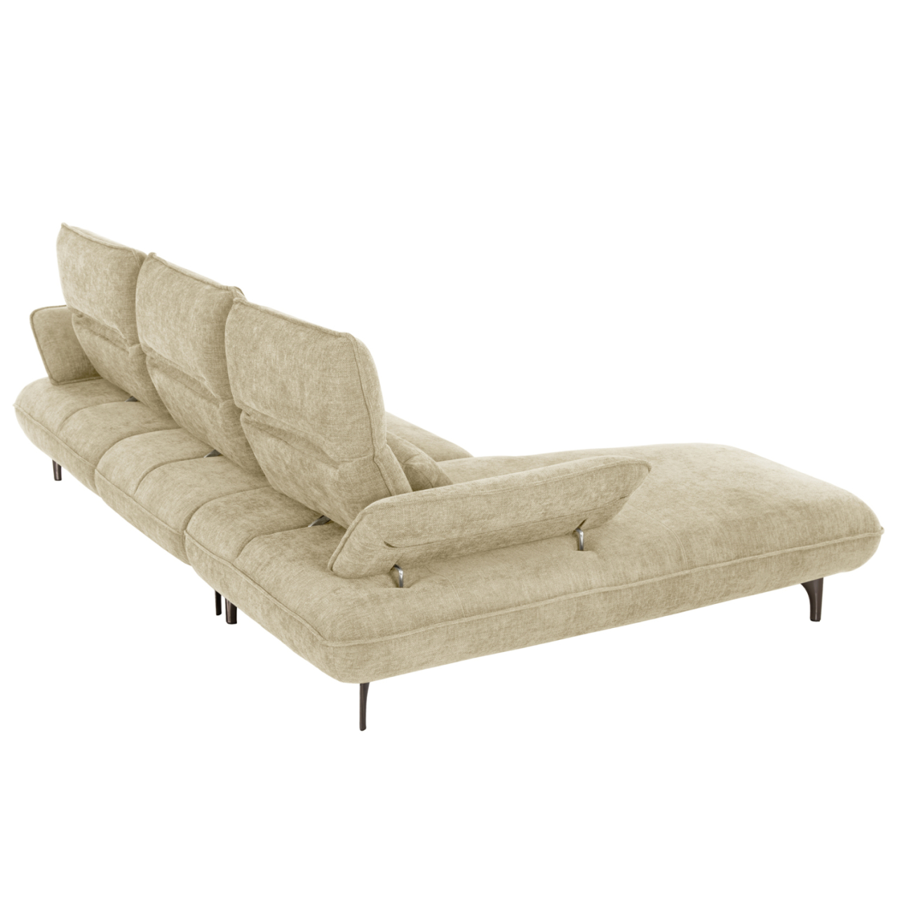 CORNER (LEFT) SOFA-BED CONVERT HM3268.01L ECRU FABRIC 283x188x100Hcm. [5]