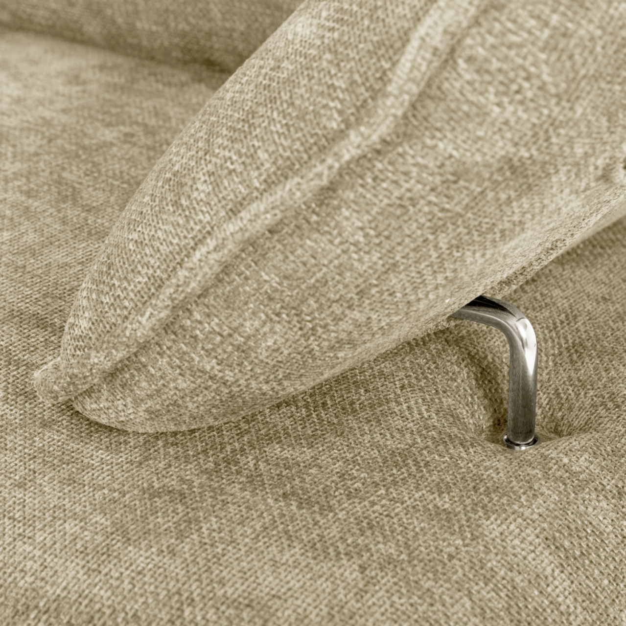CORNER (LEFT) SOFA-BED CONVERT HM3268.01L ECRU FABRIC 283x188x100Hcm. [10]