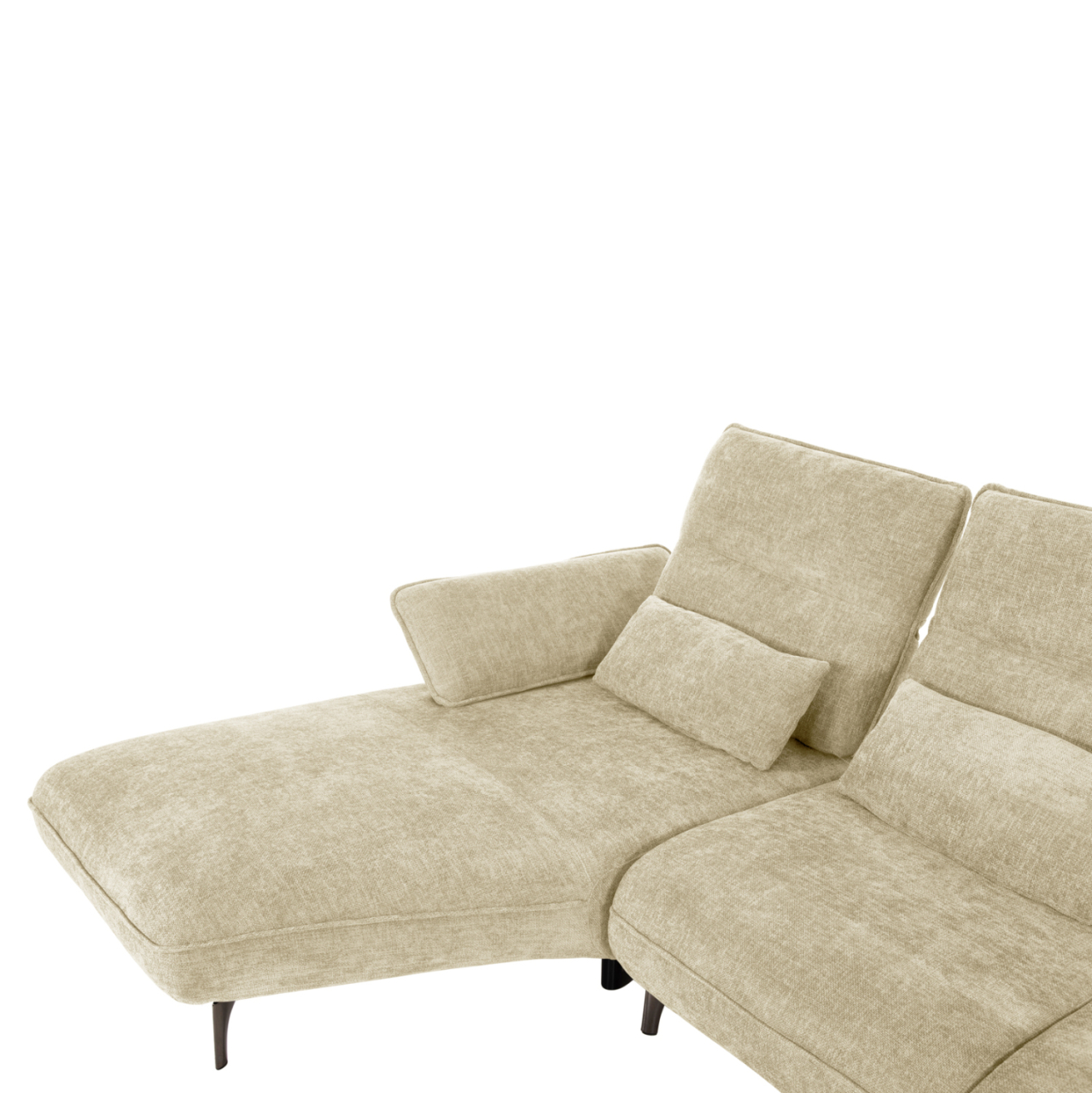 CORNER (LEFT) SOFA-BED CONVERT HM3268.01L ECRU FABRIC 283x188x100Hcm. [6]