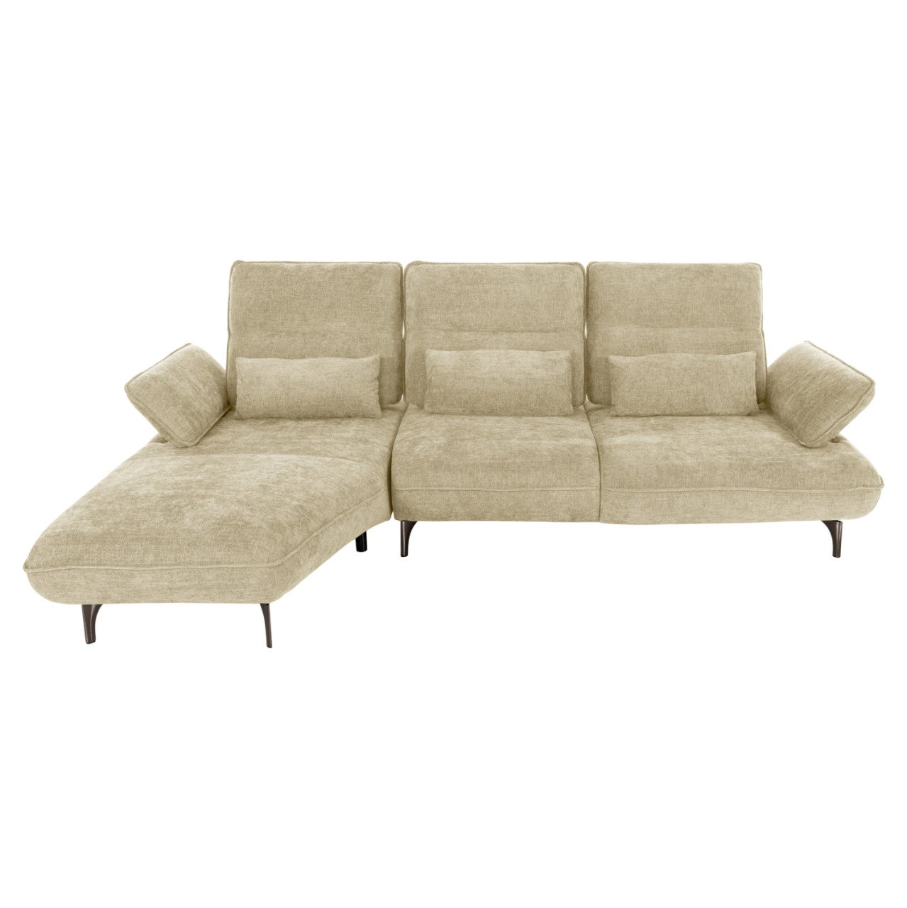 CORNER (LEFT) SOFA-BED CONVERT HM3268.01L ECRU FABRIC 283x188x100Hcm. [3]