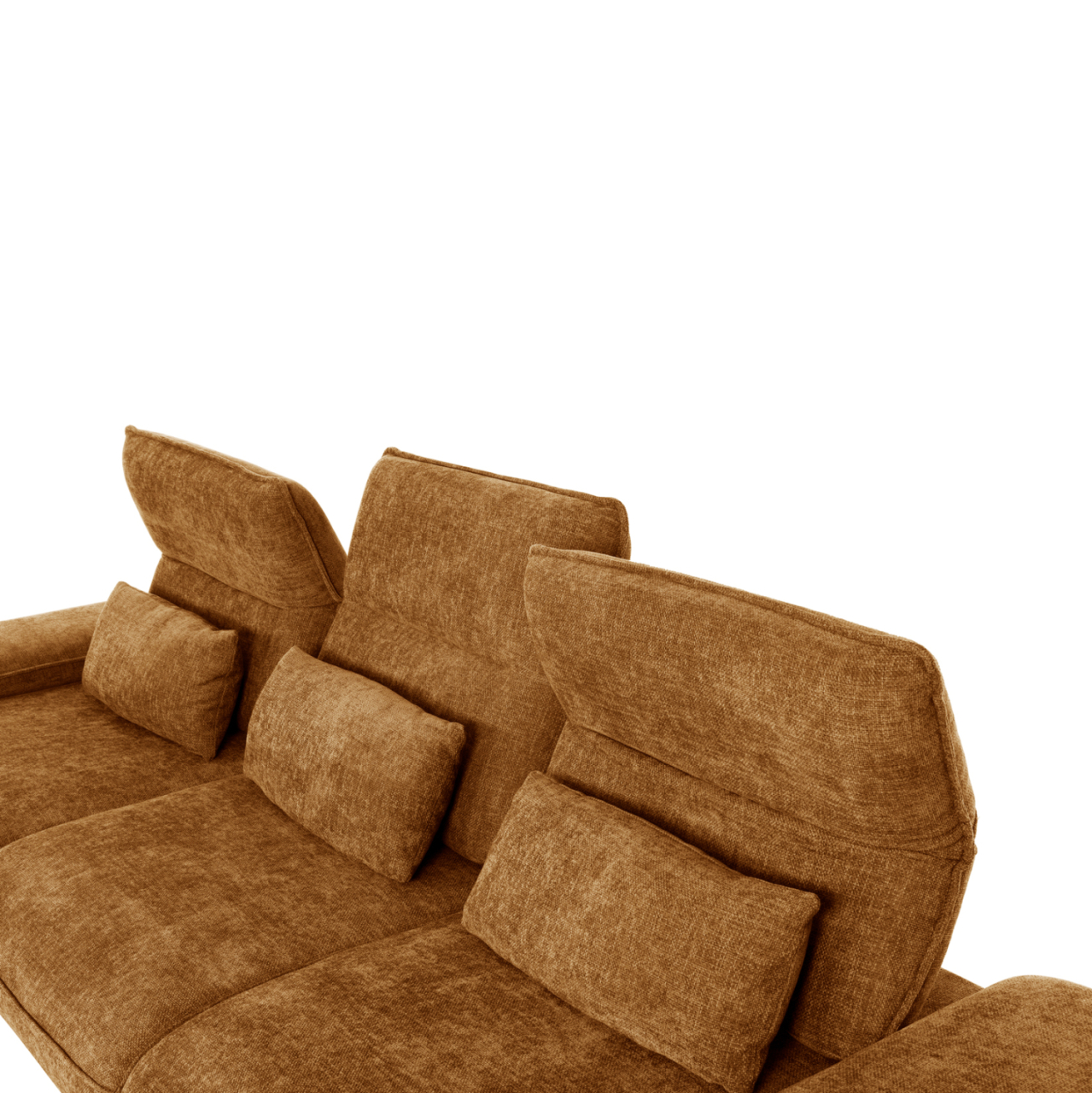 CORNER (LEFT) SOFA-BED CONVERT HM3268.02L BRICK RED FABRIC 283x188x100Hcm. [7]