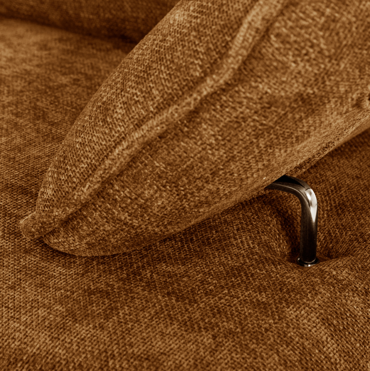 CORNER (LEFT) SOFA-BED CONVERT HM3268.02L BRICK RED FABRIC 283x188x100Hcm. [10]