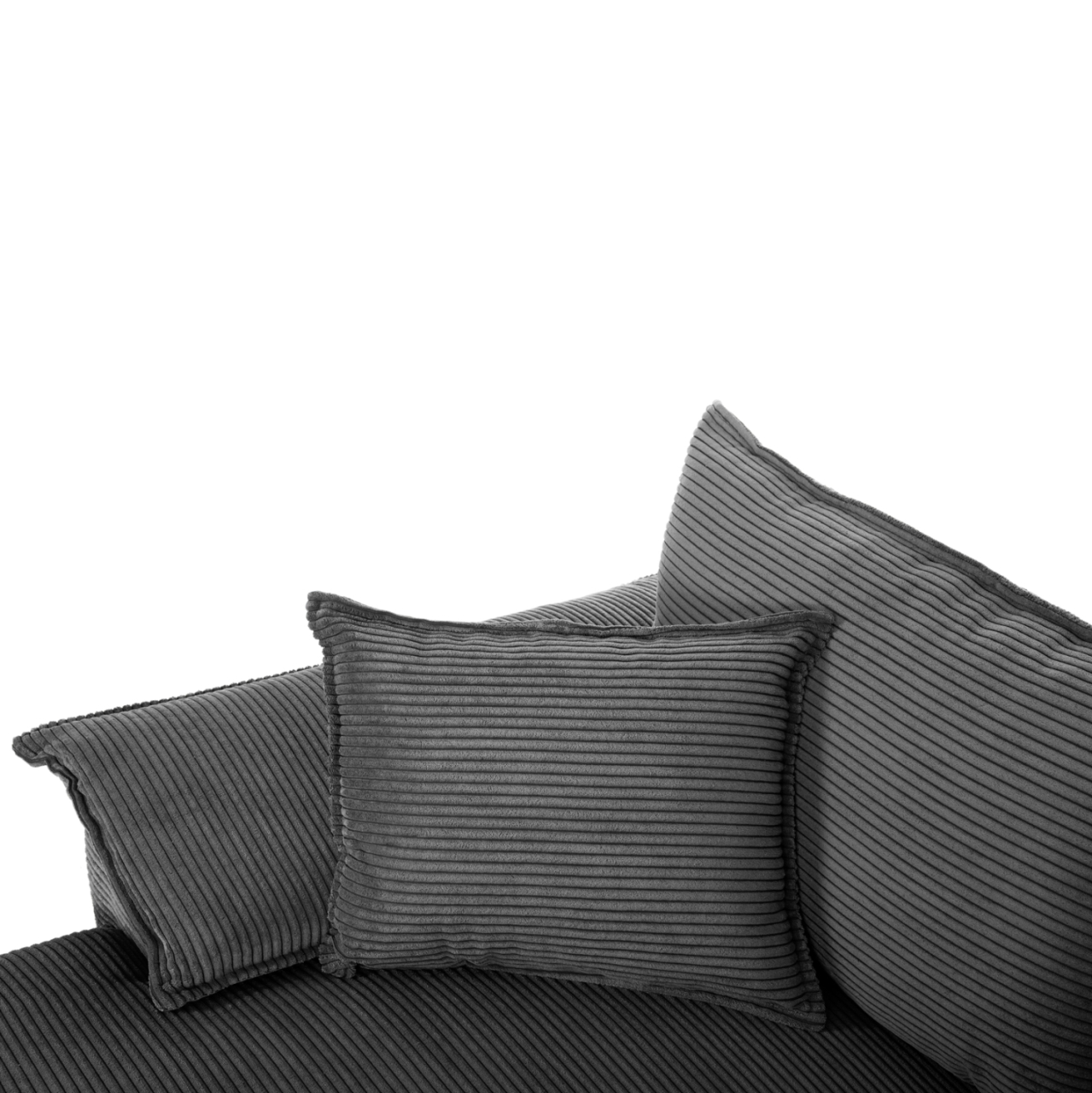 CORNER (LEFT) SOFA-BED WITH STORAGE SPACE ALDO HM3276.02L ANTHRACITE FABRIC 256x91-159x87Hcm. [7]