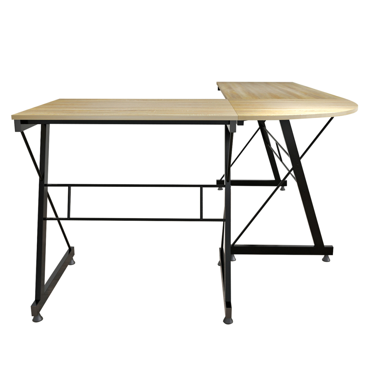 CORNER OFFICE SONAMA WITH METAL FRAME HM2127.01 158Χ120Χ74cm. [4]