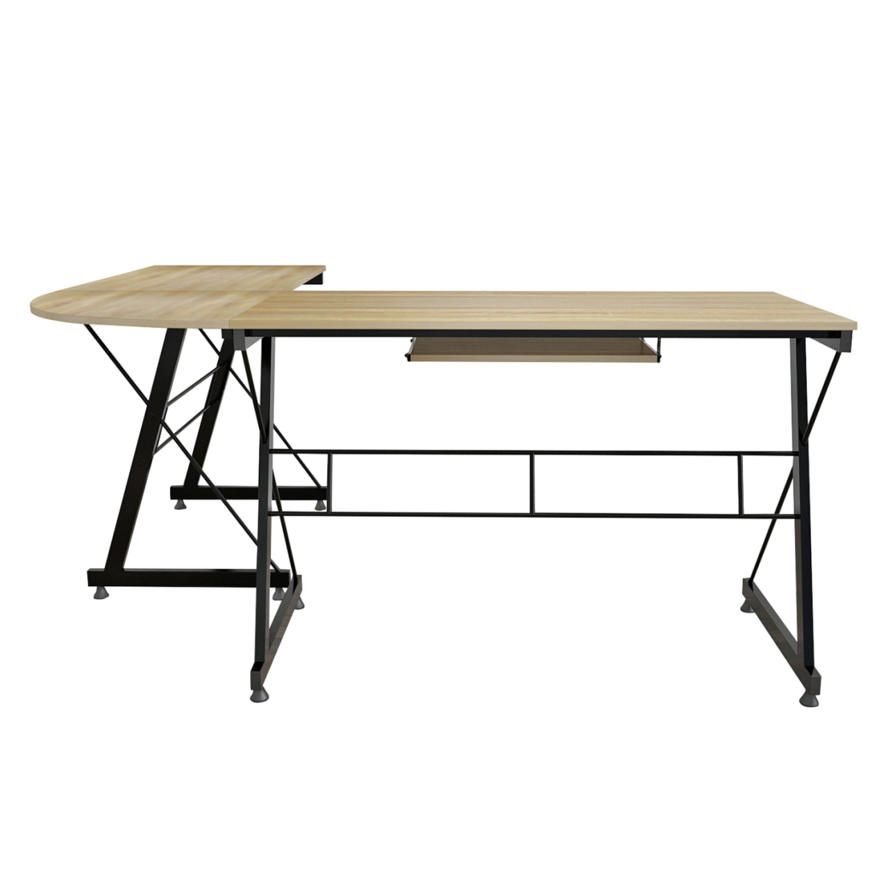 CORNER OFFICE SONAMA WITH METAL FRAME HM2127.01 158Χ120Χ74cm. [3]