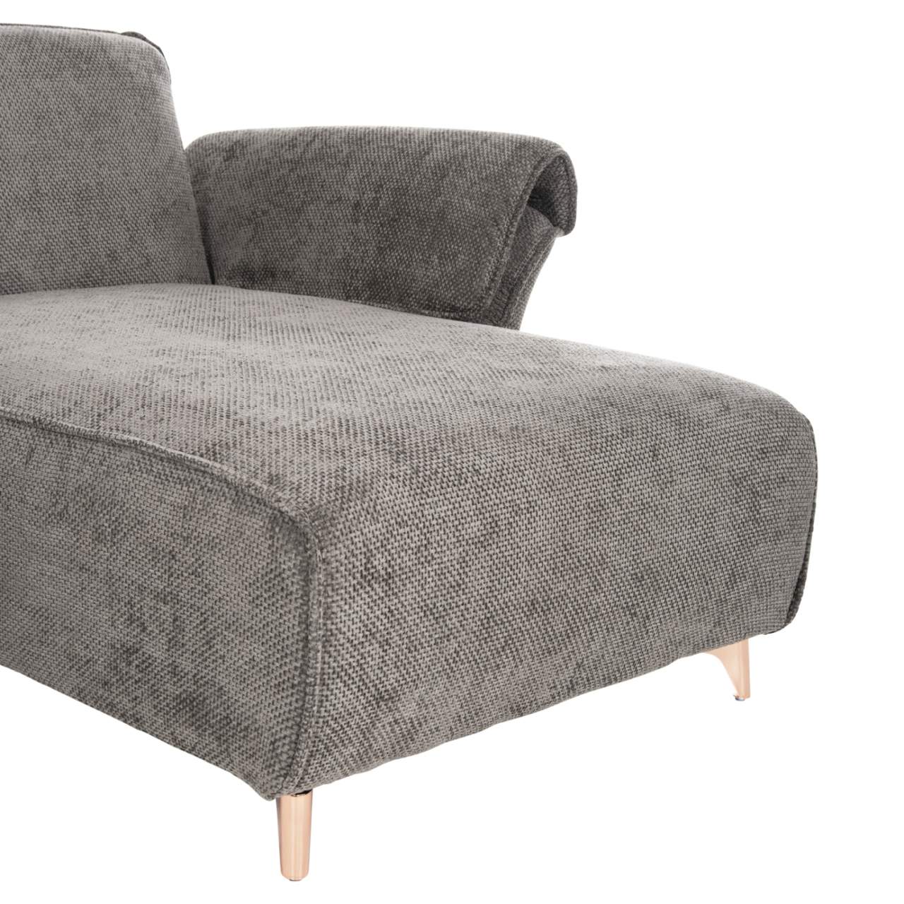 CORNER REVERSIBLE SOFA-BED MAILO HM6071.02 DARK GREY FABRIC-METAL LEGS 300x145x80Hcm. [8]