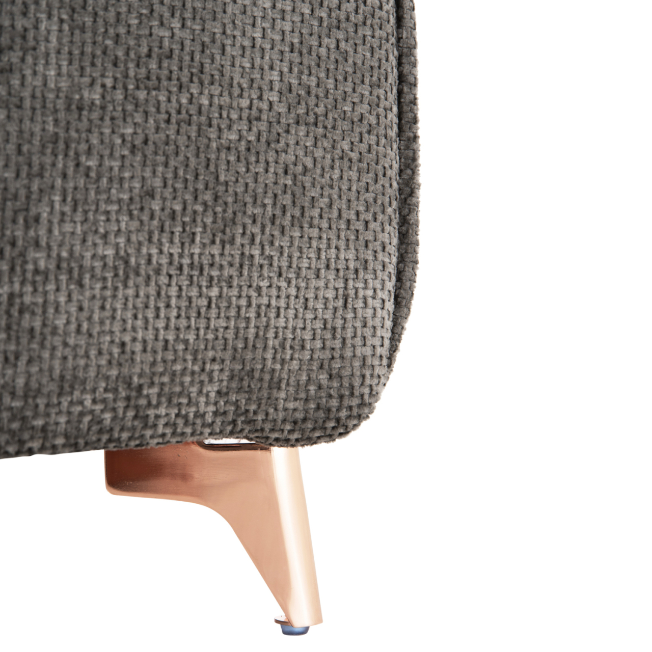 CORNER REVERSIBLE SOFA-BED MAILO HM6071.02 DARK GREY FABRIC-METAL LEGS 300x145x80Hcm. [10]