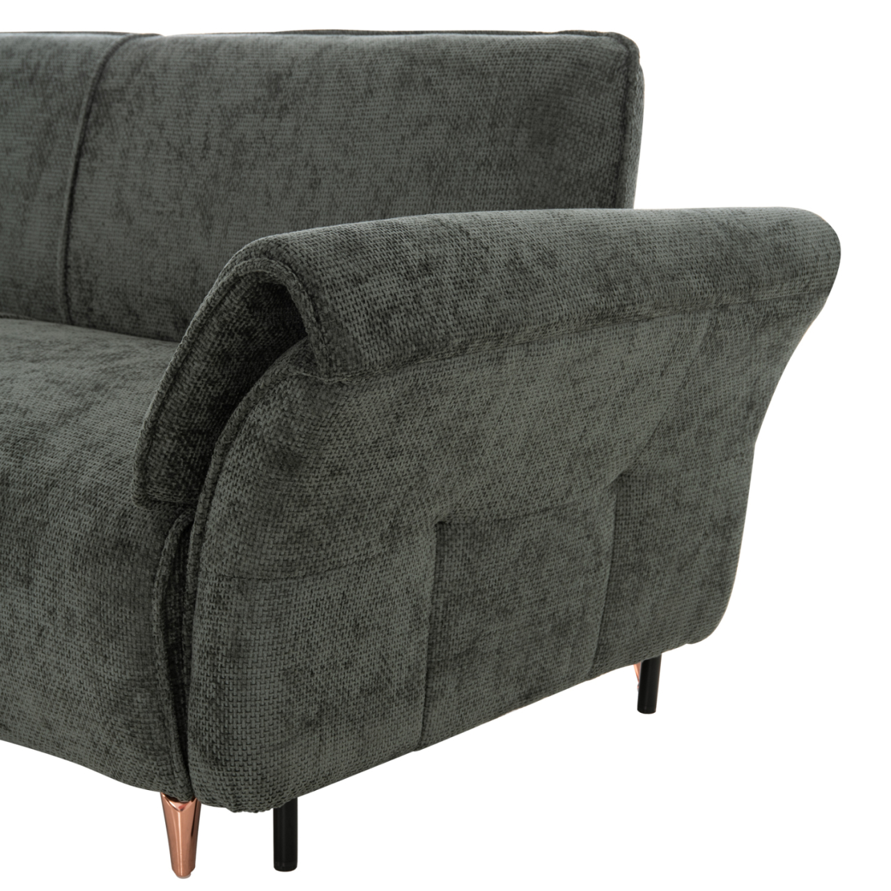 CORNER REVERSIBLE SOFA-BED MAILO HM6071.03 GREEN FABRIC-METAL LEGS 300x145x80Hcm. [9]