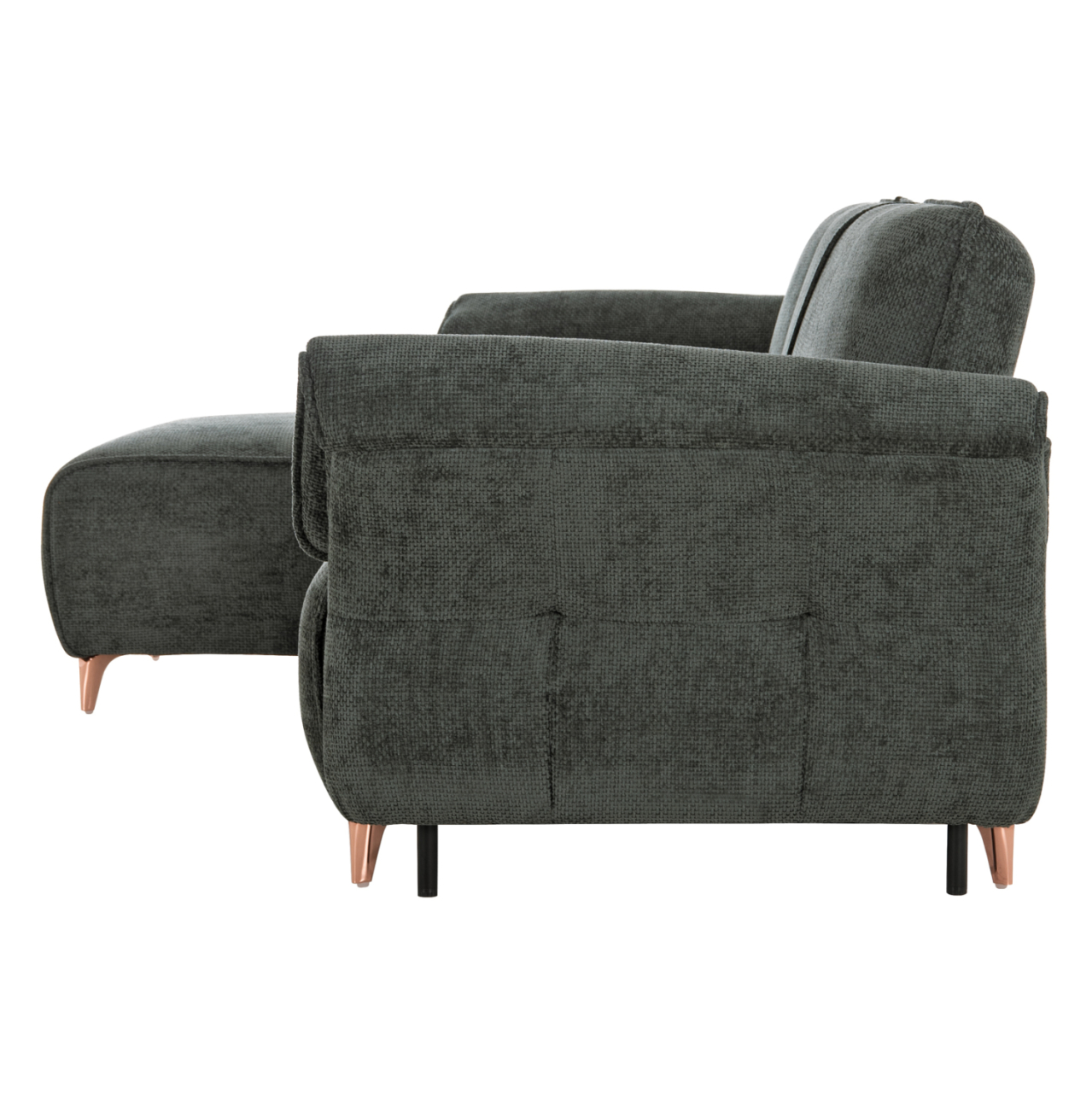 CORNER REVERSIBLE SOFA-BED MAILO HM6071.03 GREEN FABRIC-METAL LEGS 300x145x80Hcm. [5]