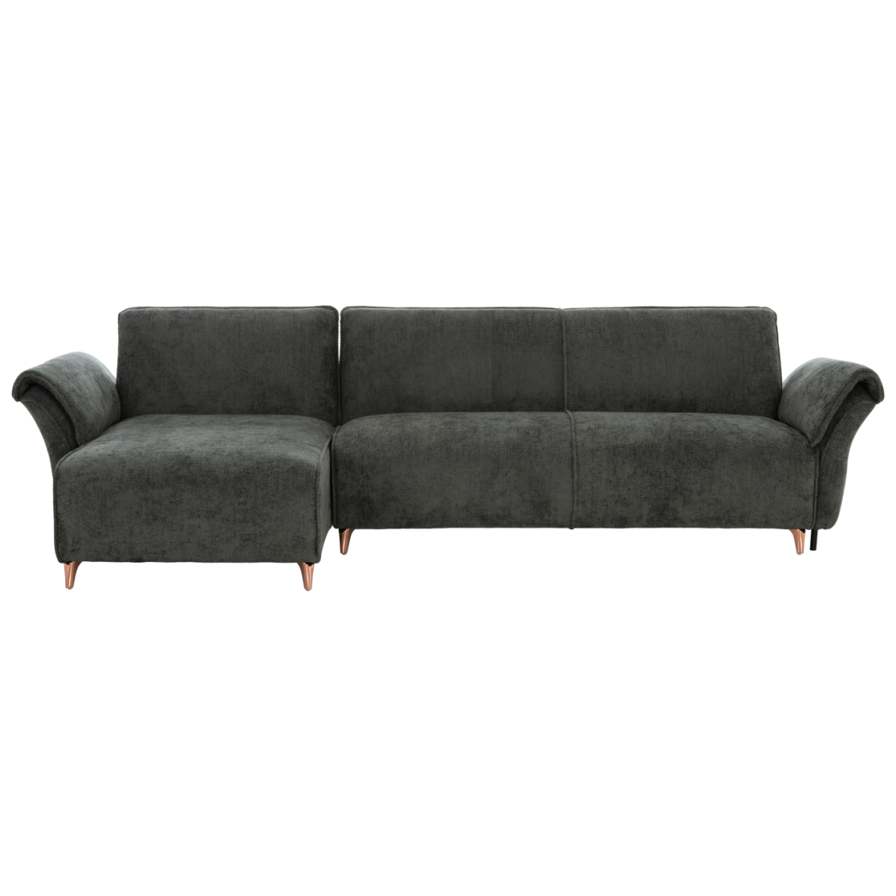CORNER REVERSIBLE SOFA-BED MAILO HM6071.03 GREEN FABRIC-METAL LEGS 300x145x80Hcm. [4]