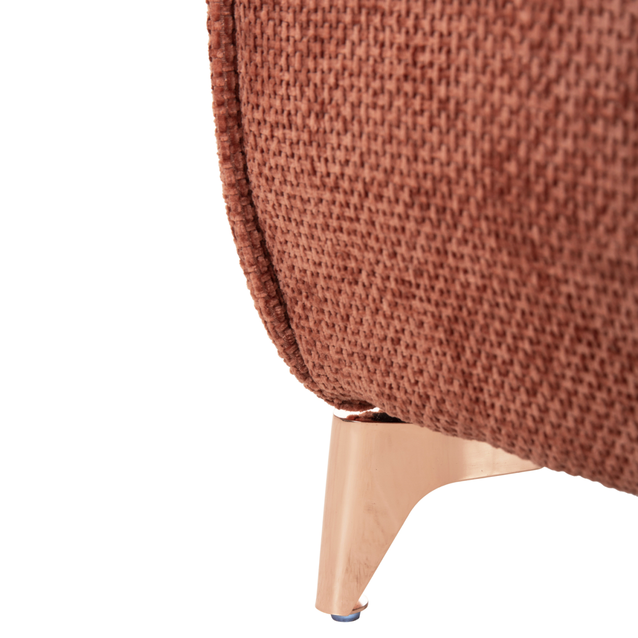 CORNER REVERSIBLE SOFA-BED MAILO HM6071.04 ORANGE FABRIC-METAL LEGS 300x150x80Hcm. [10]