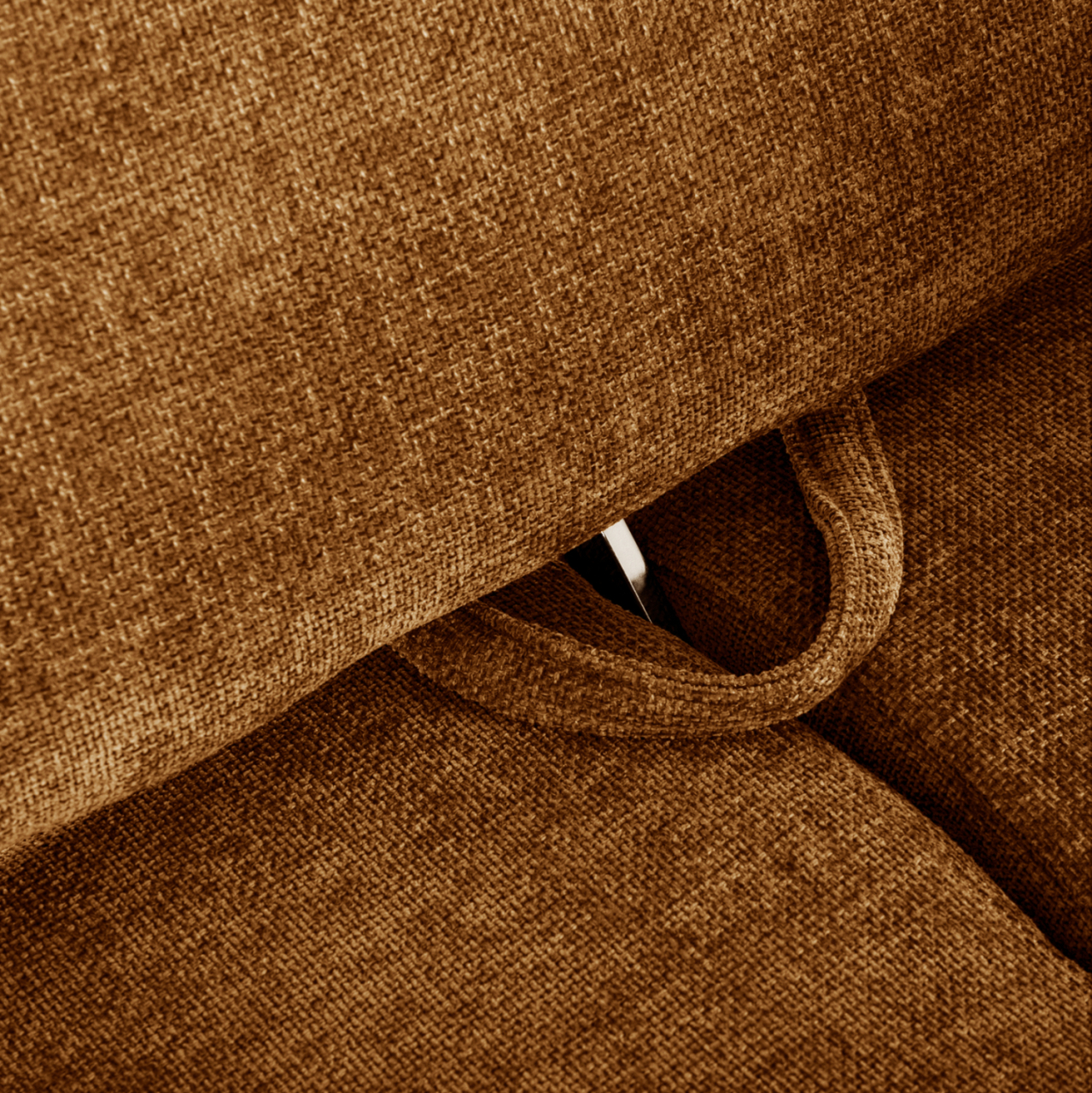 CORNER (RIGHT) SOFA-BED CONVERT HM3268.02R BRICK RED FABRIC 283x188x100Hcm. [9]
