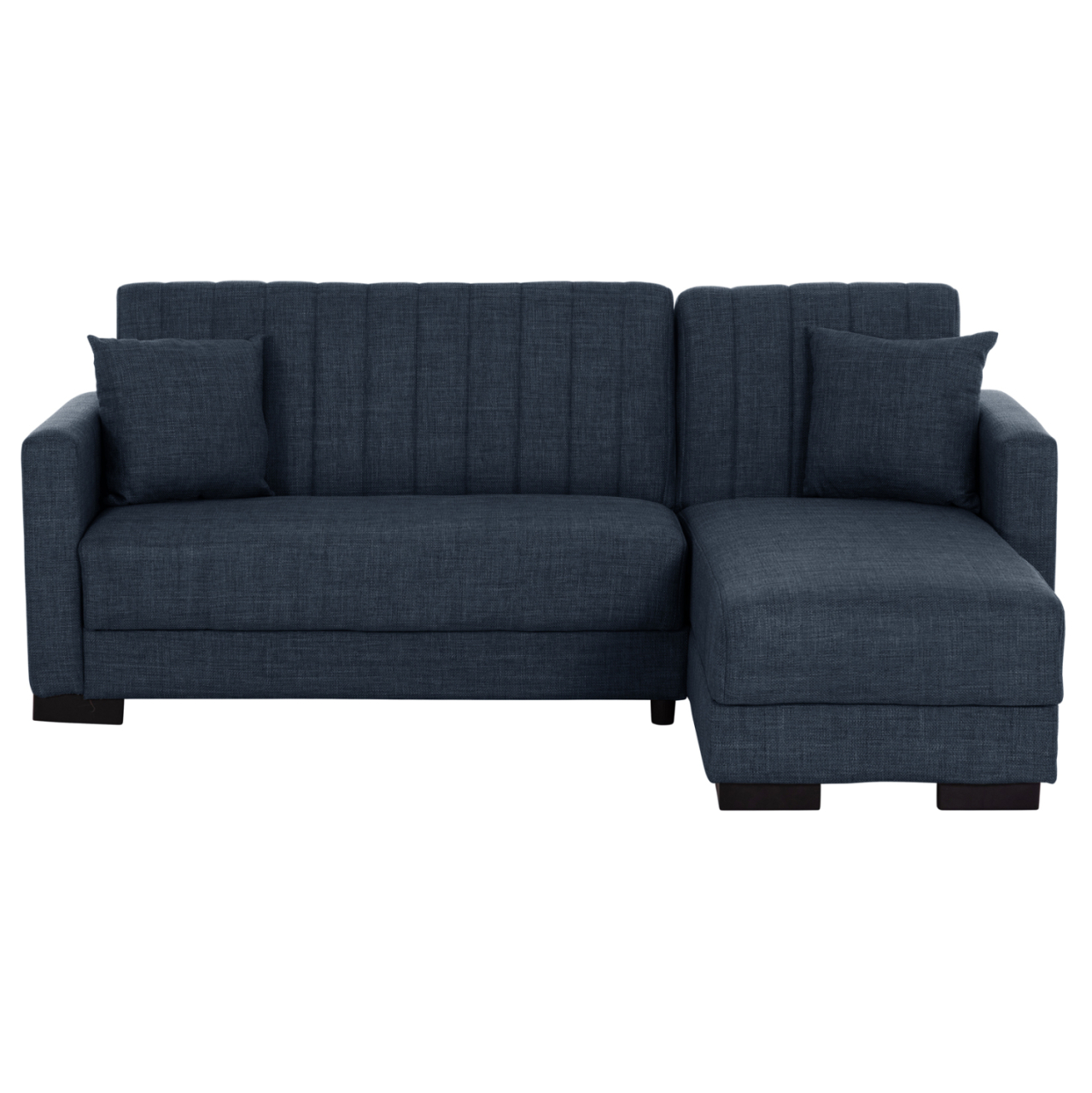 CORNER SOFA-BED GHUFRAN HM3244.07 REVERSIBLE WITH STORAGE SPACE-BLUE FABRIC 202x140x78Hcm. [5]