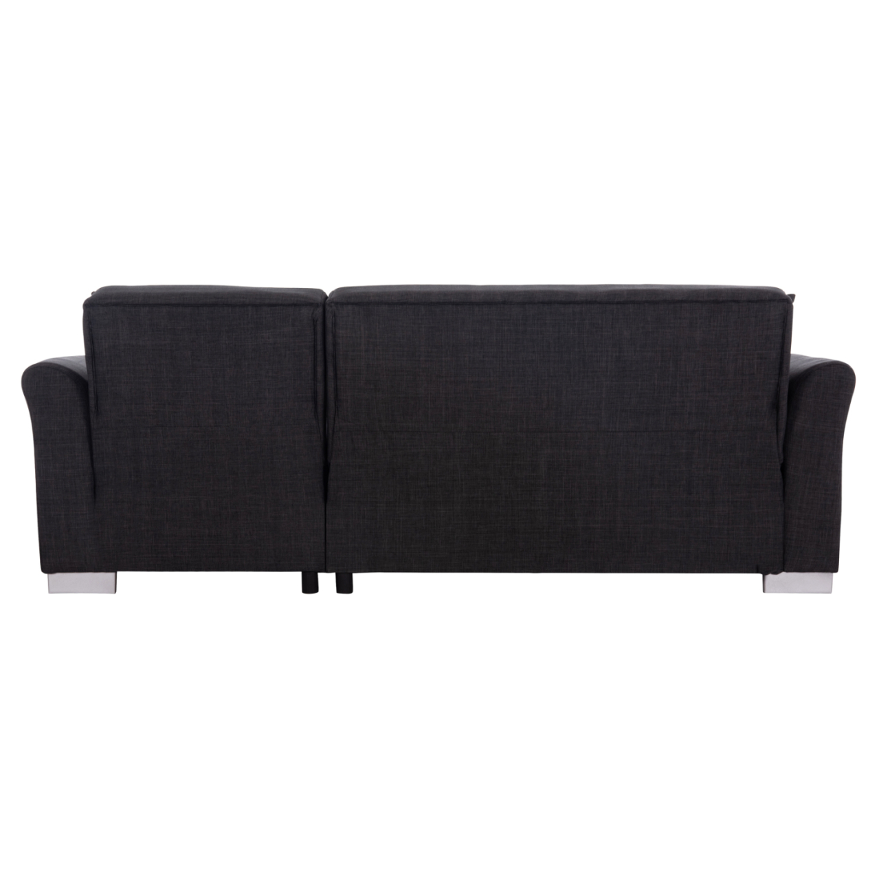 CORNER SOFA-BED WITH STORAGE SPACE BRONKO HM3291.01 FABRIC IN ANTHRACITE COLOR 218x138x77Hcm. [7]