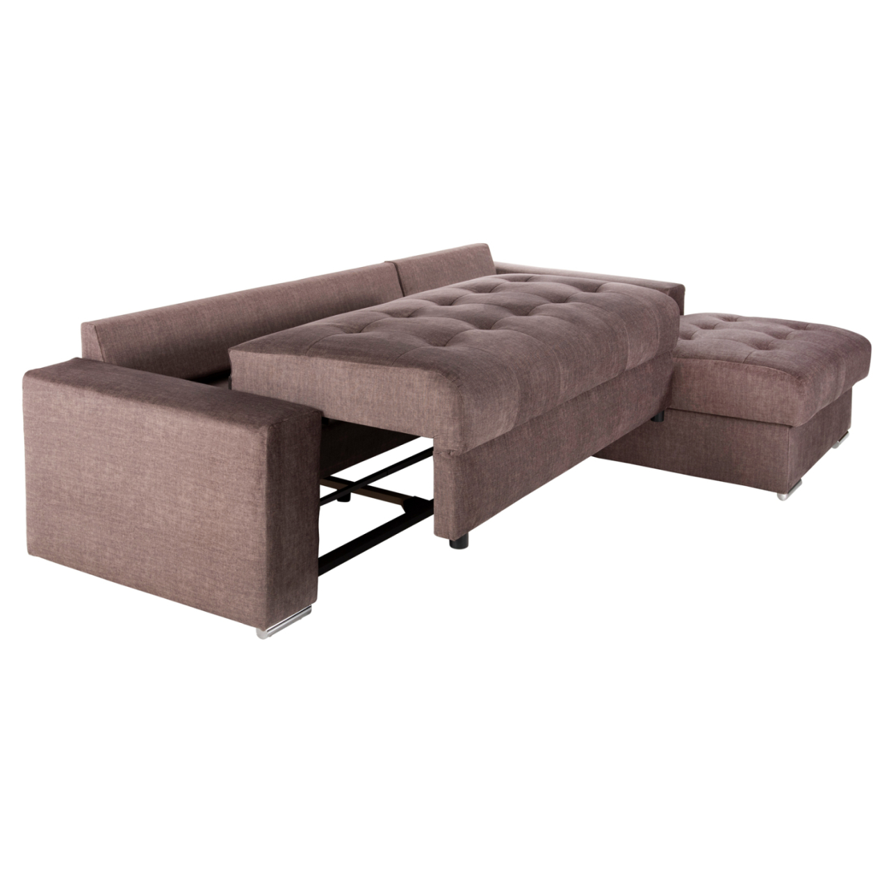 CORNER SOFA-BED WITH STORAGE SPACE CLANCY HM3281.03R BROWN FABRIC 308x181x92Hcm. [5]