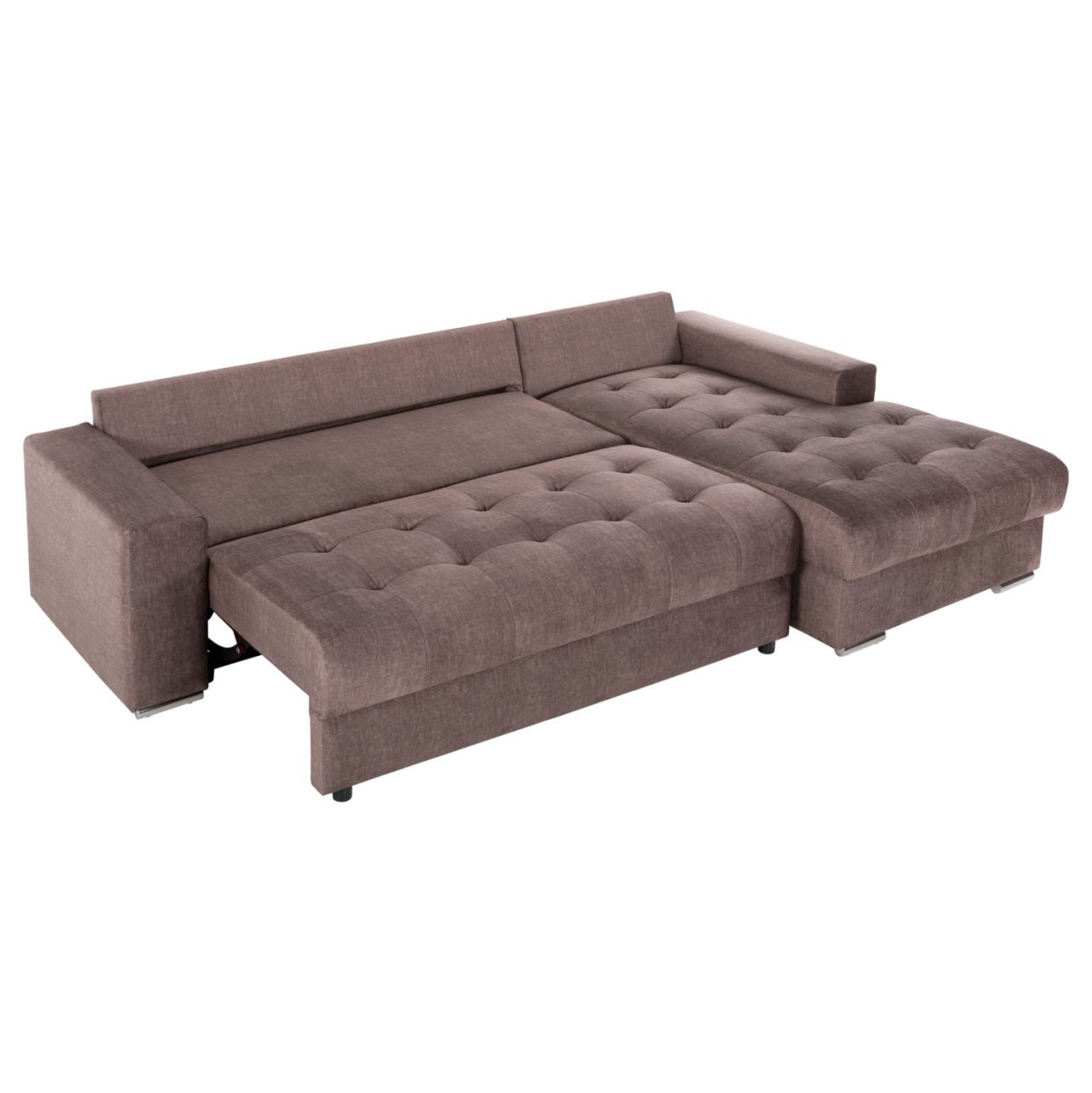 CORNER SOFA-BED WITH STORAGE SPACE CLANCY HM3281.03R BROWN FABRIC 308x181x92Hcm. [3]