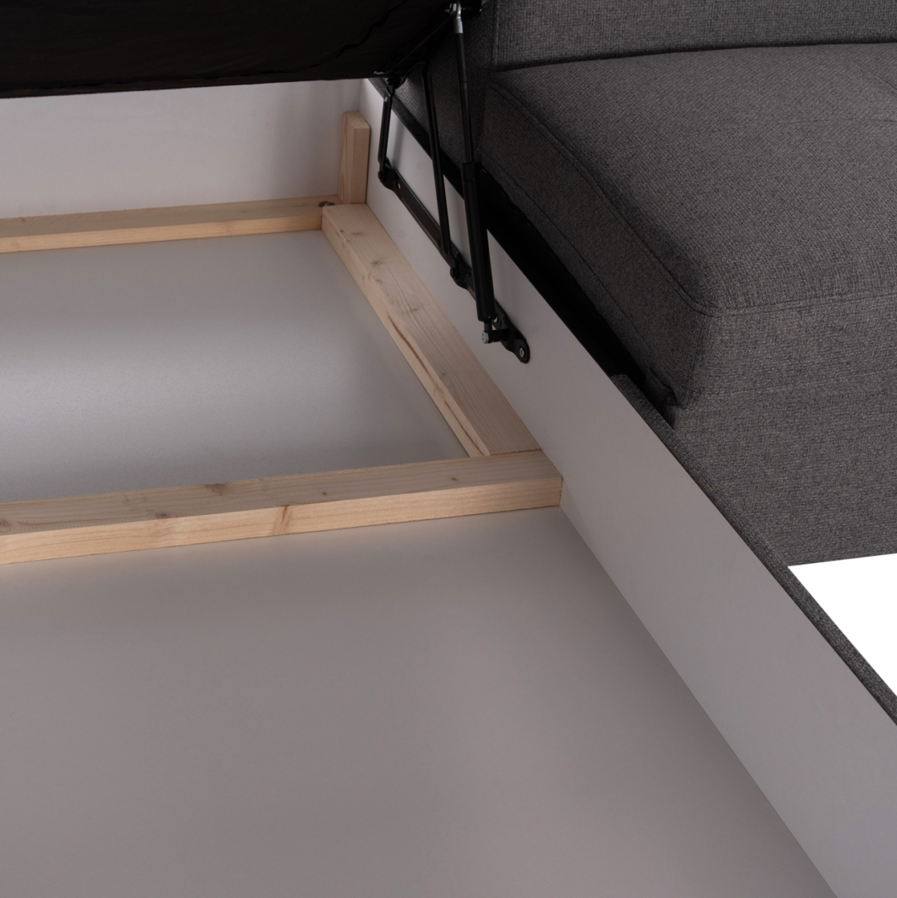 CORNER SOFA-BED WITH STORAGE SPACE ENCORE HM3301.01L GREY FABRIC 285x205x90Hcm. [9]