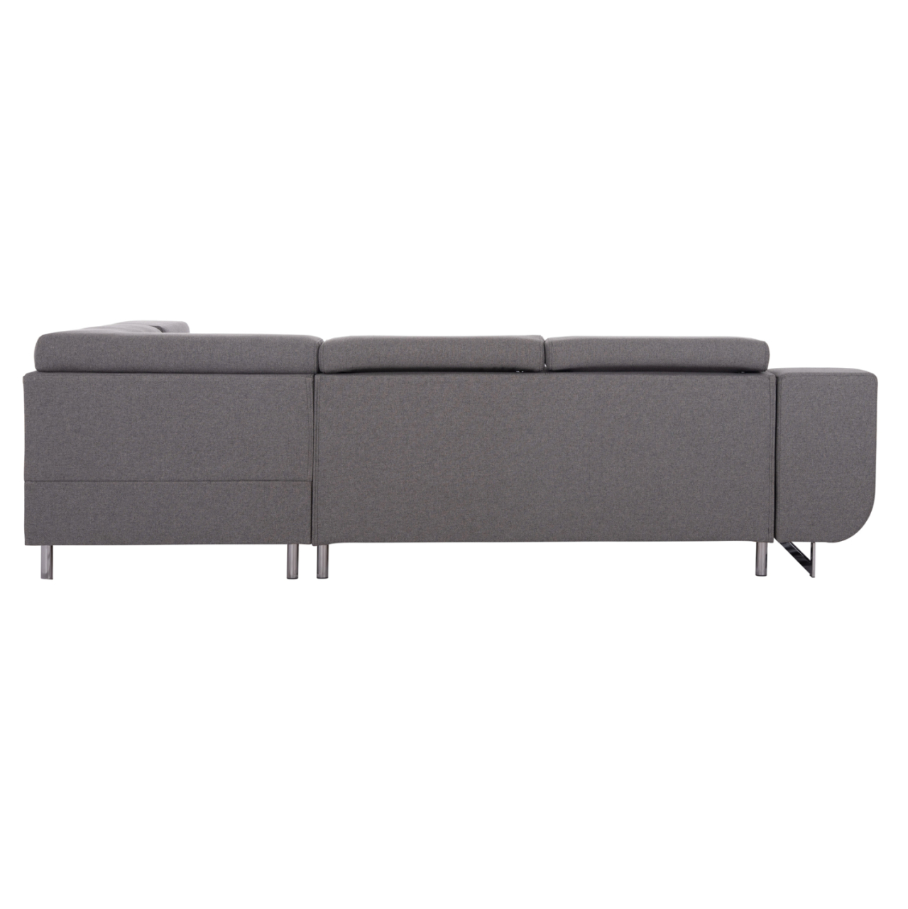 CORNER SOFA-BED WITH STORAGE SPACE ENCORE HM3301.01R GREY FABRIC 285x205x90Hcm. [7]