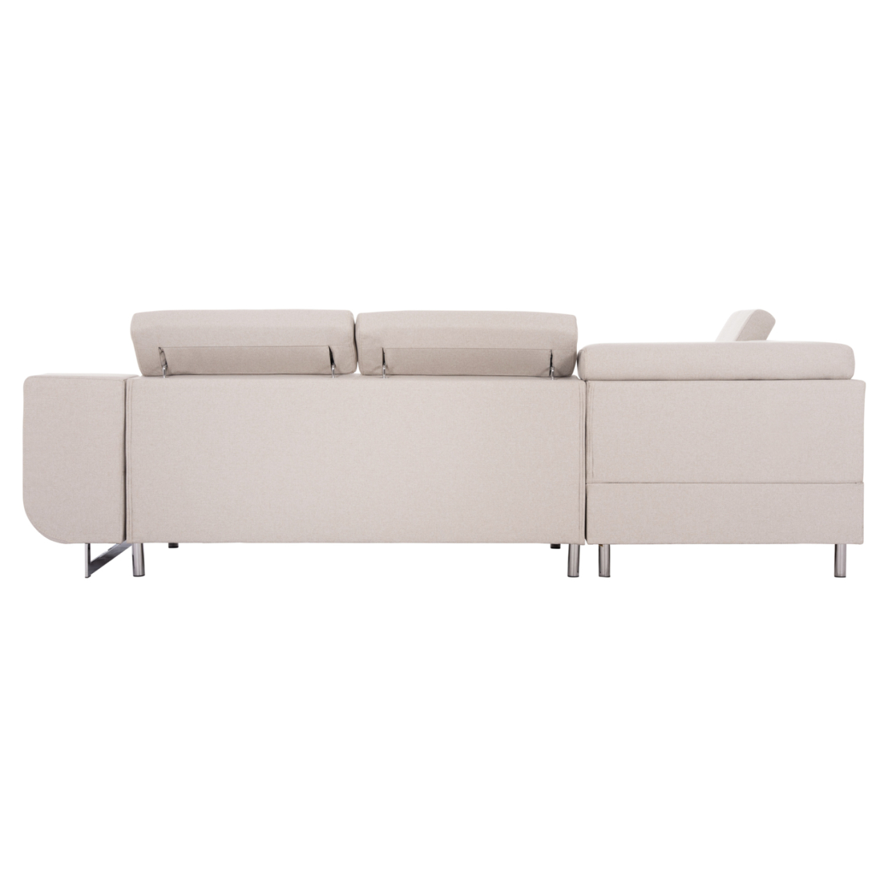 CORNER SOFA-BED WITH STORAGE SPACE ENCORE HM3301.03L BEIGE FABRIC 285x205x90Hcm. [7]