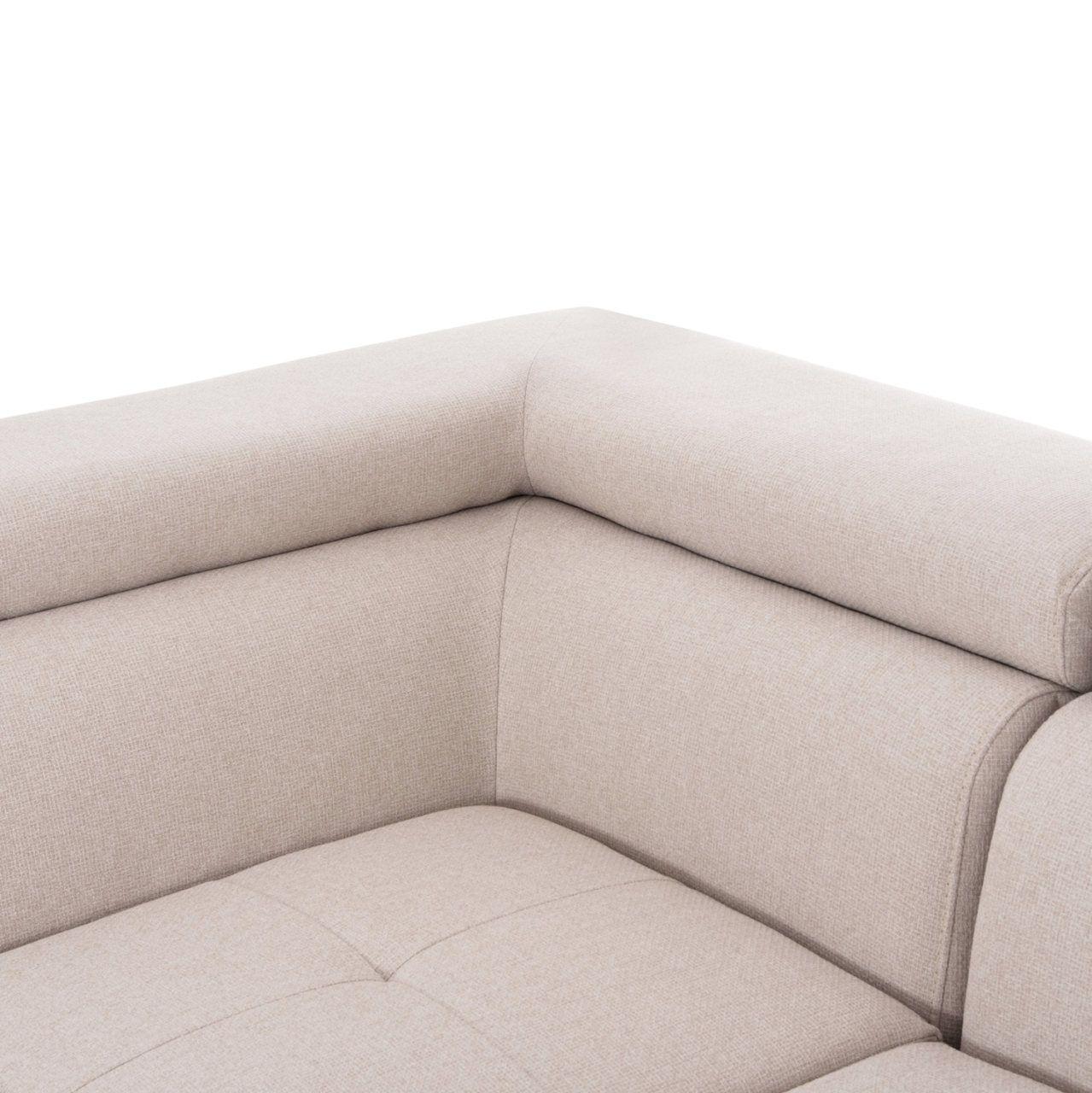 CORNER SOFA-BED WITH STORAGE SPACE ENCORE HM3301.03L BEIGE FABRIC 285x205x90Hcm. [8]