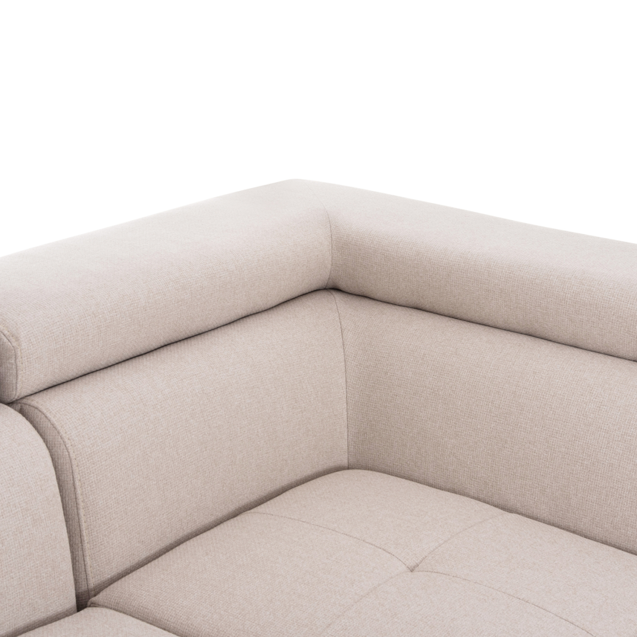 CORNER SOFA-BED WITH STORAGE SPACE ENCORE HM3301.03R BEIGE FABRIC 285x205x90Hcm. [8]