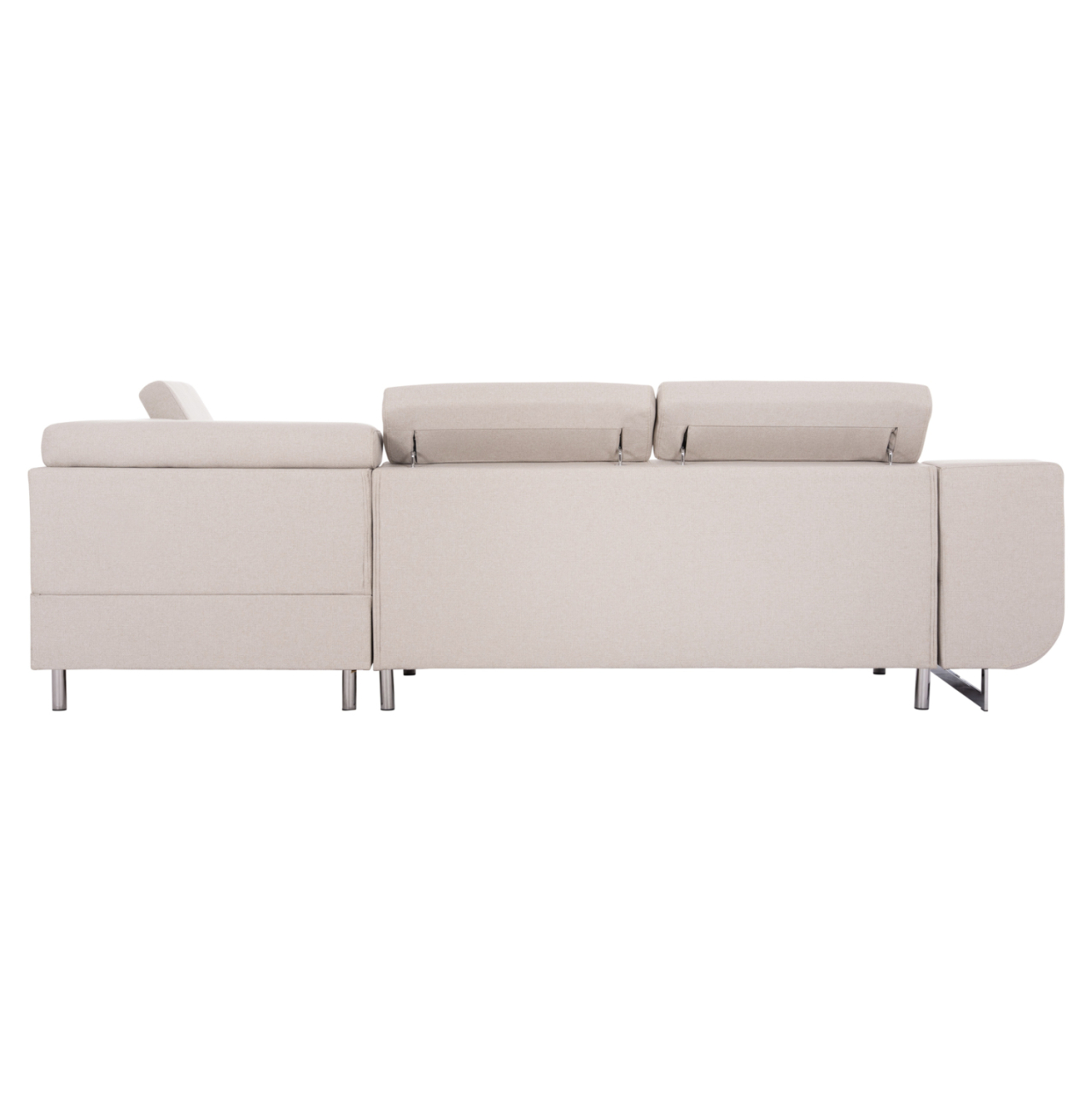 CORNER SOFA-BED WITH STORAGE SPACE ENCORE HM3301.03R BEIGE FABRIC 285x205x90Hcm. [7]