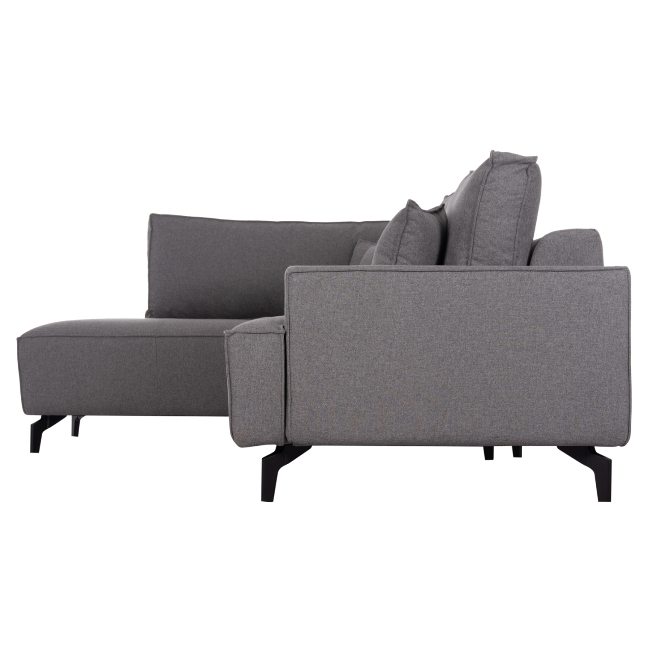 CORNER SOFA-BED WITH STORAGE SPACE SAFFIRA HM3303.01L GREY FABRIC 270x195x100Hcm. [5]