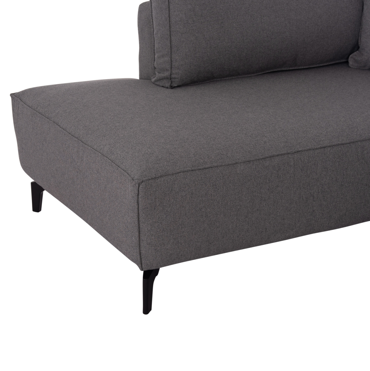 CORNER SOFA-BED WITH STORAGE SPACE SAFFIRA HM3303.01L GREY FABRIC 270x195x100Hcm. [8]