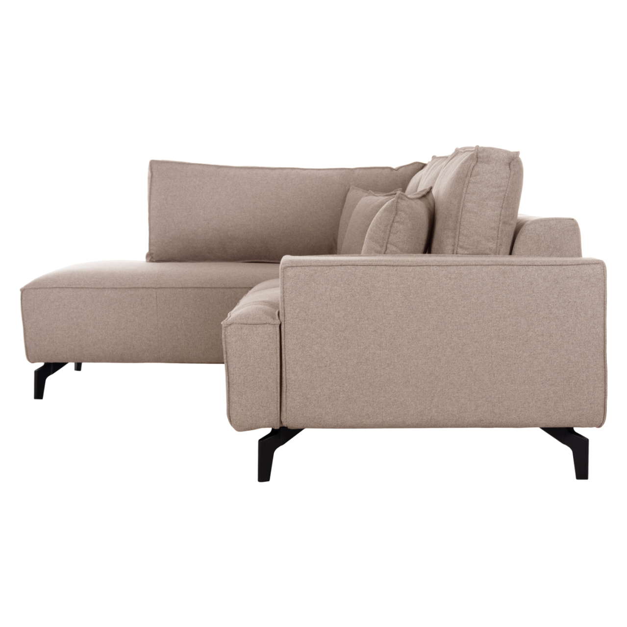 CORNER SOFA-BED WITH STORAGE SPACE SAFFIRA HM3303.03L BEIGE FABRIC 270x195x100Hcm. [5]