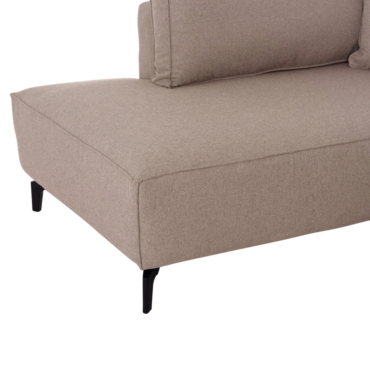 CORNER SOFA-BED WITH STORAGE SPACE SAFFIRA HM3303.03L BEIGE FABRIC 270x195x100Hcm. [8]