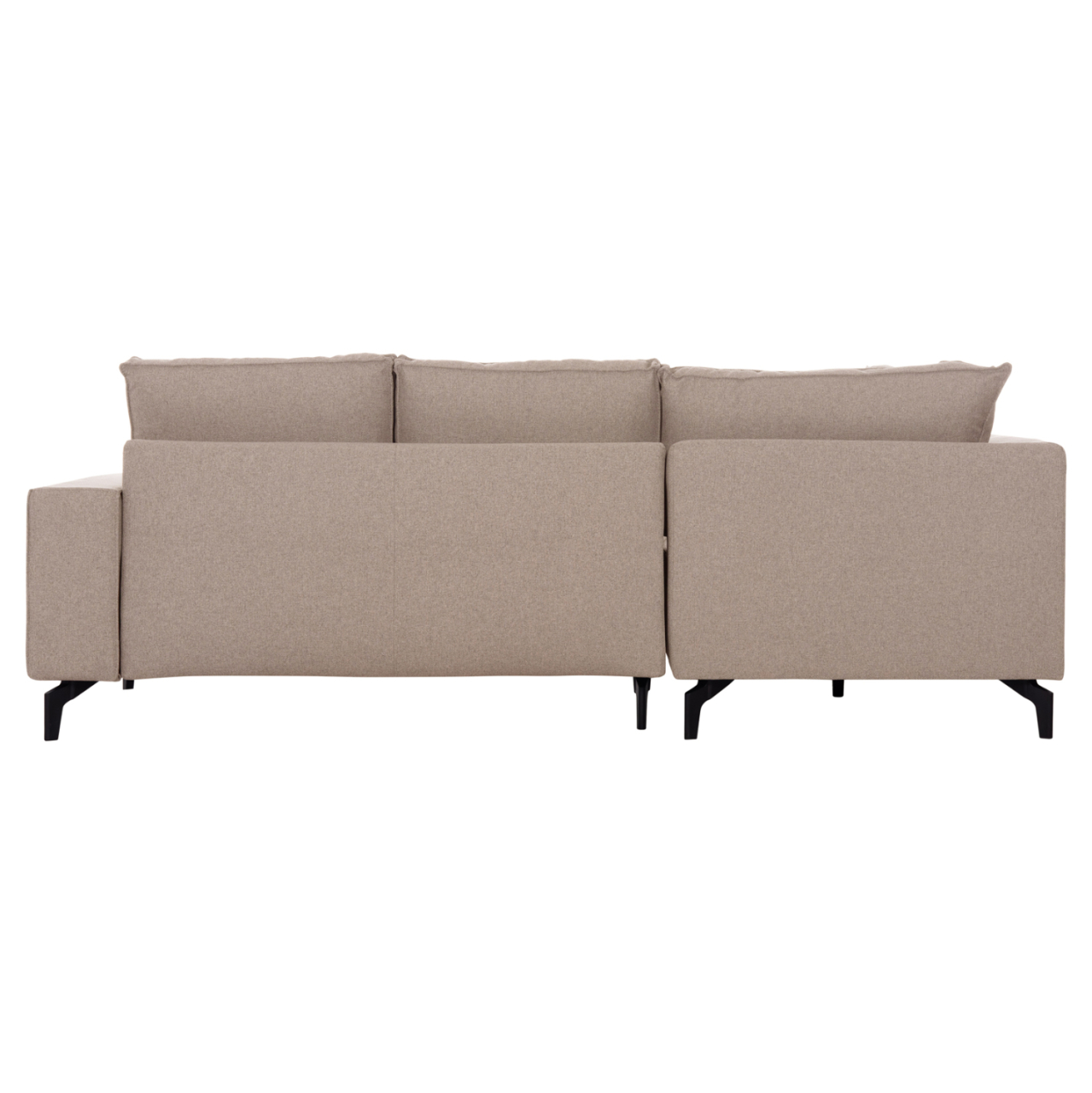 CORNER SOFA-BED WITH STORAGE SPACE SAFFIRA HM3303.03L BEIGE FABRIC 270x195x100Hcm. [6]
