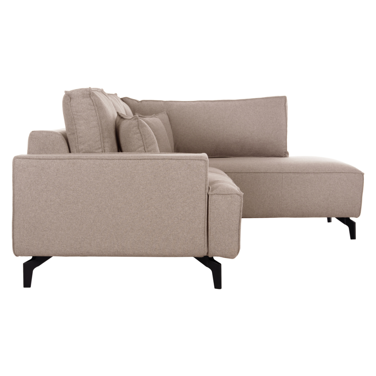 CORNER SOFA-BED WITH STORAGE SPACE SAFFIRA HM3303.03R BEIGE FABRIC 270x195x100Hcm. [5]