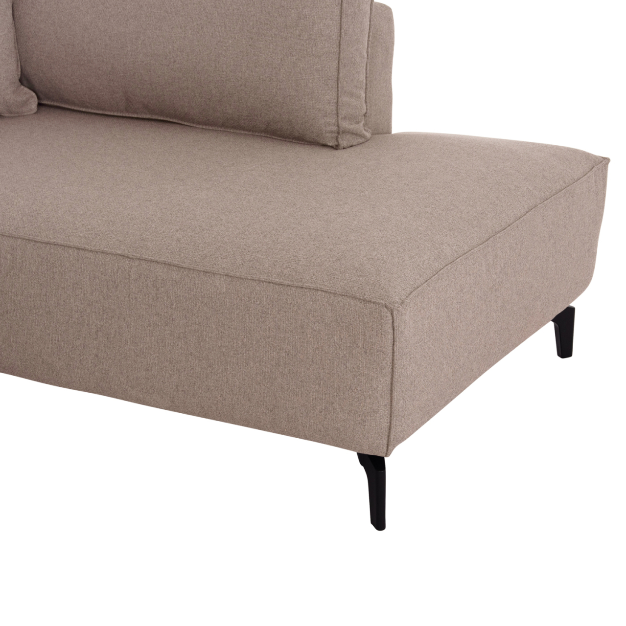 CORNER SOFA-BED WITH STORAGE SPACE SAFFIRA HM3303.03R BEIGE FABRIC 270x195x100Hcm. [8]