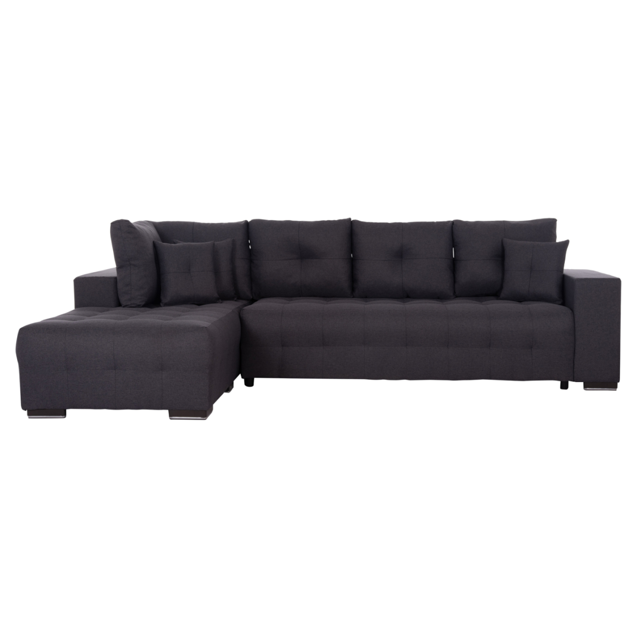 CORNER SOFA-BED WITH STORAGE SPACE TRENDSTON HM3302.01L GREY FABRIC 298x177x95Hcm. [4]