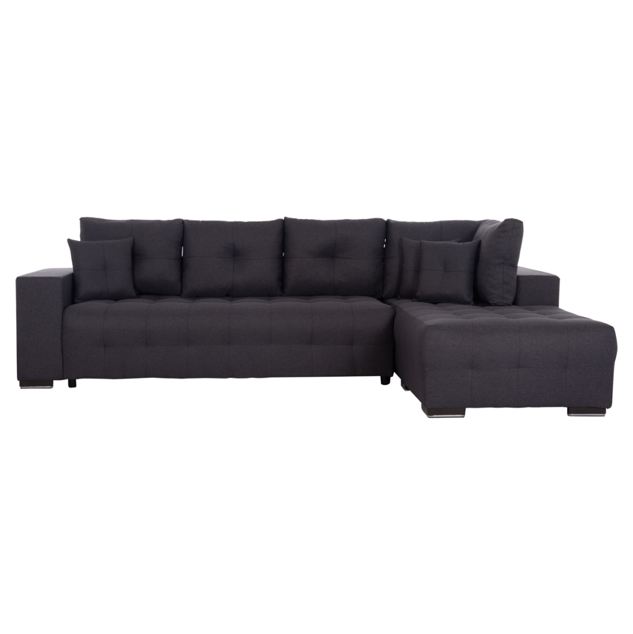 CORNER SOFA-BED WITH STORAGE SPACE TRENDSTON HM3302.01R GREY FABRIC 298x177x95Hcm. [4]
