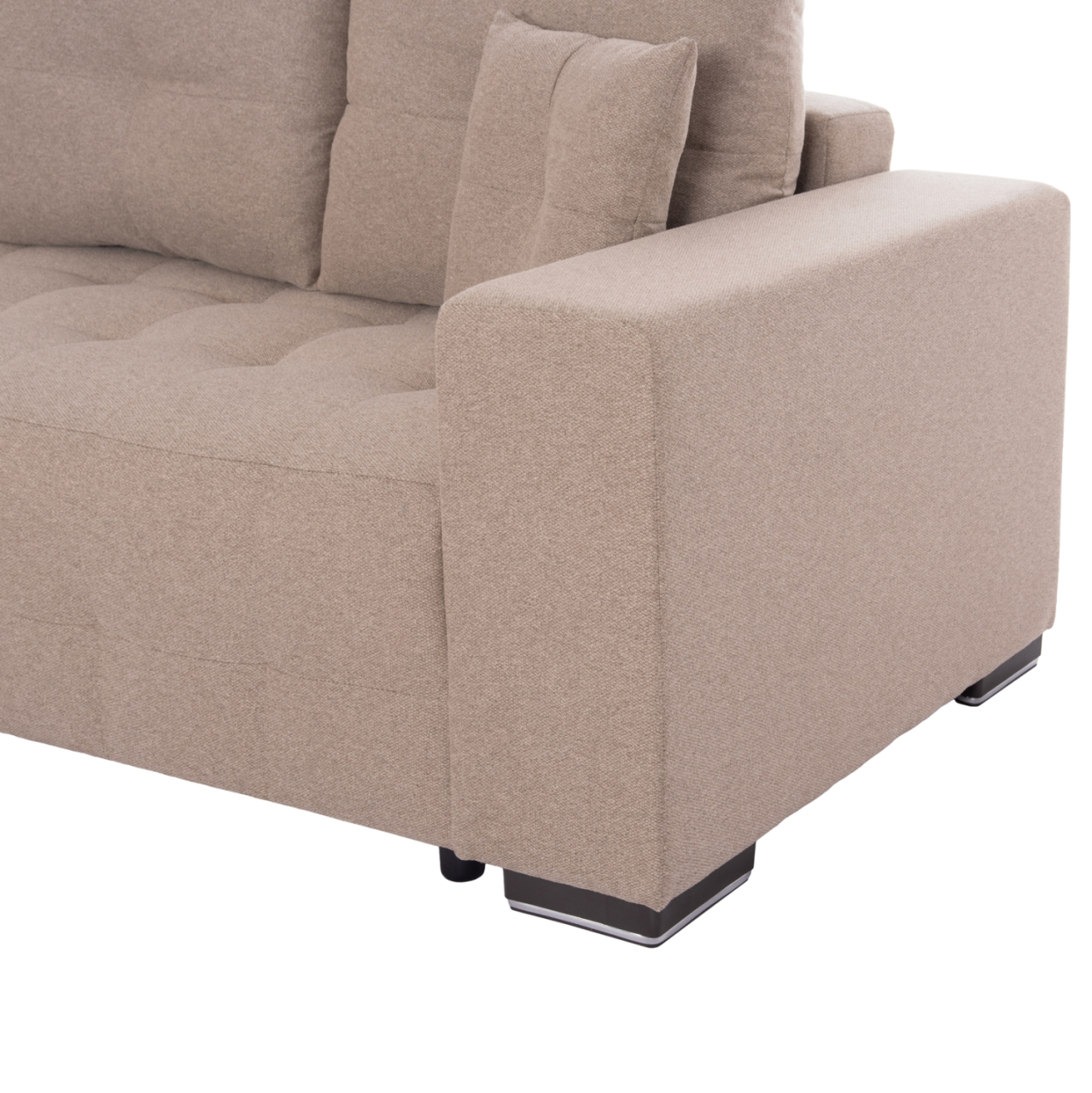 CORNER SOFA-BED WITH STORAGE SPACE TRENDSTON HM3302.03L BEIGE FABRIC 298x177x95Hcm. [8]