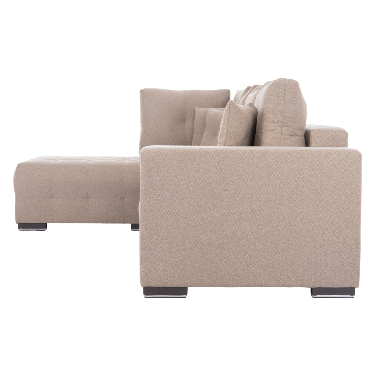 CORNER SOFA-BED WITH STORAGE SPACE TRENDSTON HM3302.03L BEIGE FABRIC 298x177x95Hcm. [5]