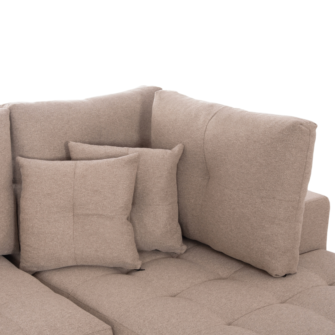 CORNER SOFA-BED WITH STORAGE SPACE TRENDSTON HM3302.03R BEIGE FABRIC 298x177x95Hcm. [7]