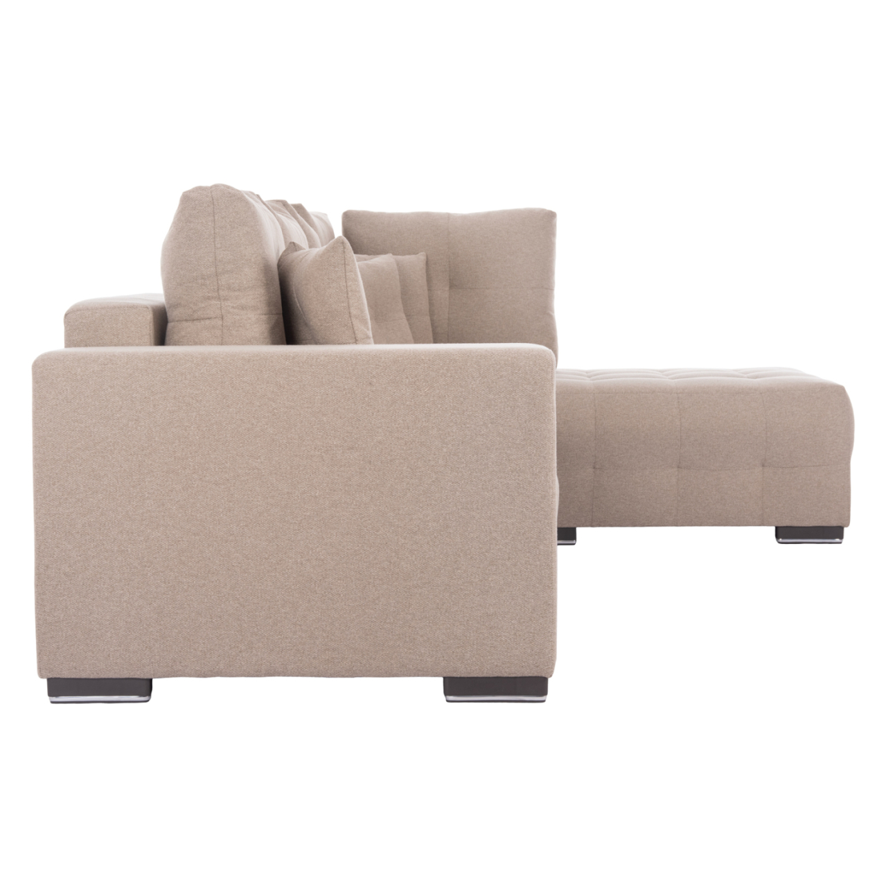 CORNER SOFA-BED WITH STORAGE SPACE TRENDSTON HM3302.03R BEIGE FABRIC 298x177x95Hcm. [5]