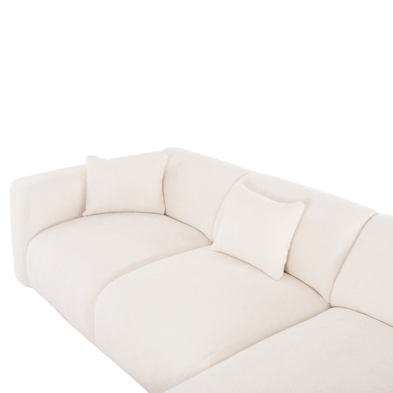CORNER SOFA BRICKEN HM3275.02R WHITE FABRIC 110-282x98-160x72Hcm. [8]