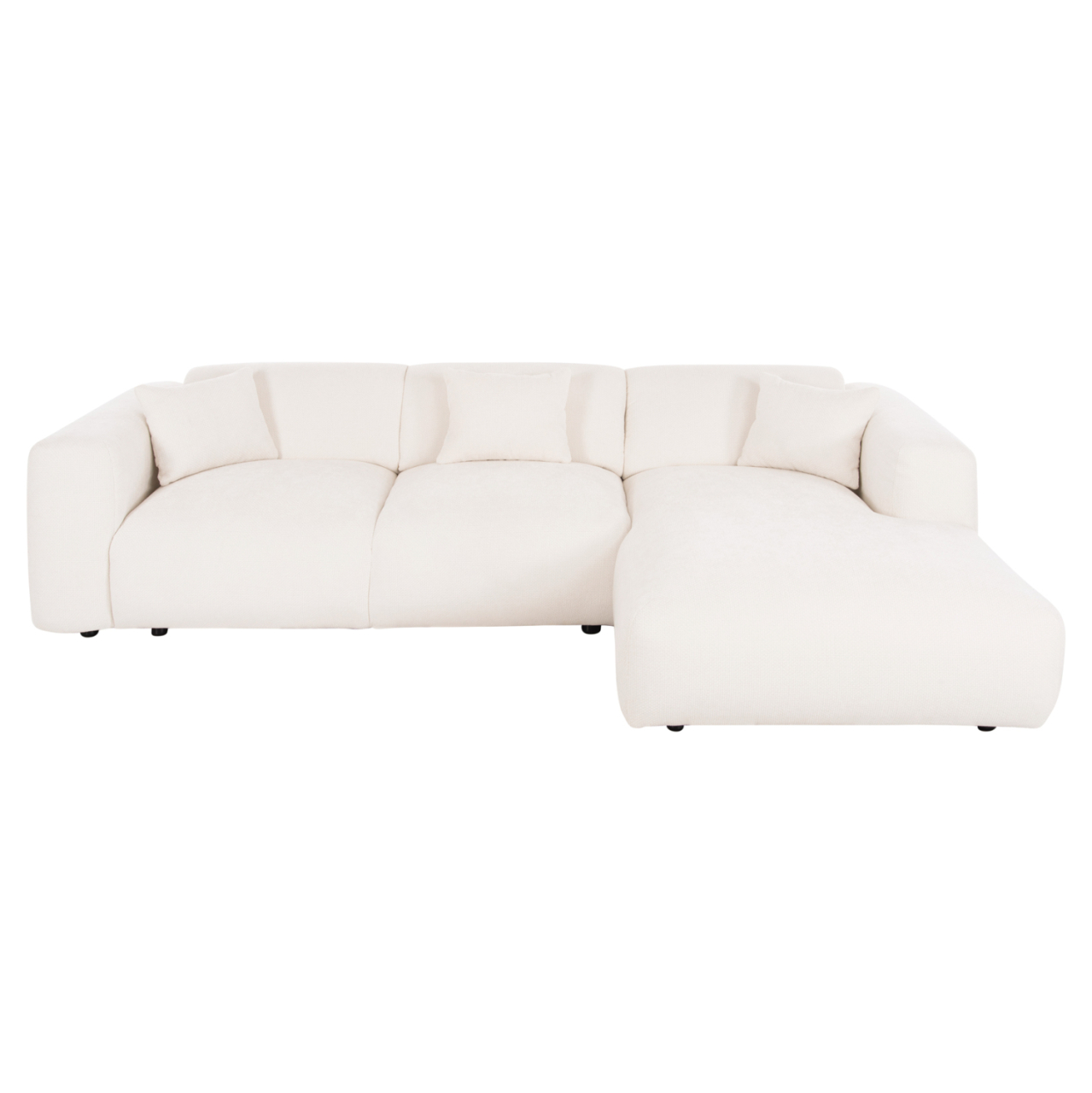 CORNER SOFA BRICKEN HM3275.02R WHITE FABRIC 110-282x98-160x72Hcm. [3]
