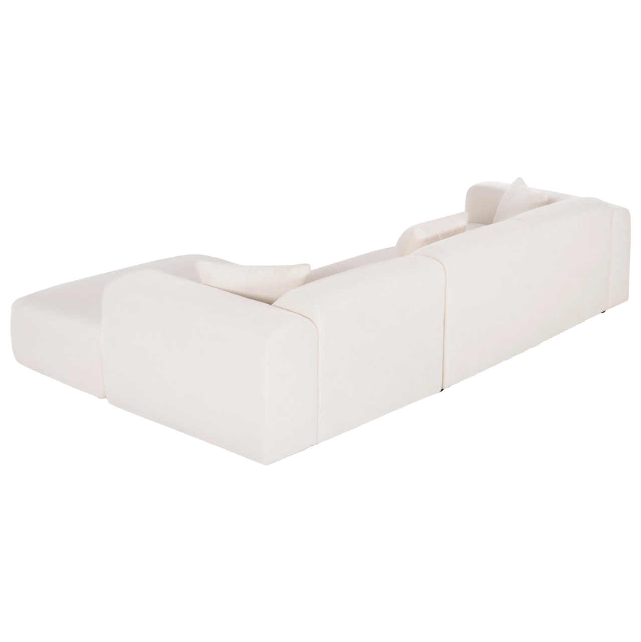 CORNER SOFA BRICKEN HM3275.02R WHITE FABRIC 110-282x98-160x72Hcm. [5]