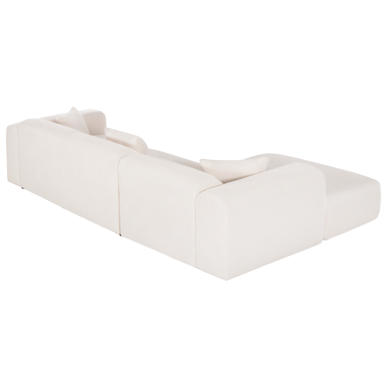 CORNER SOFA (LEFT) BRICKEN HM3275.02L WHITE FABRIC 110-282x98-160x72Hcm. [5]