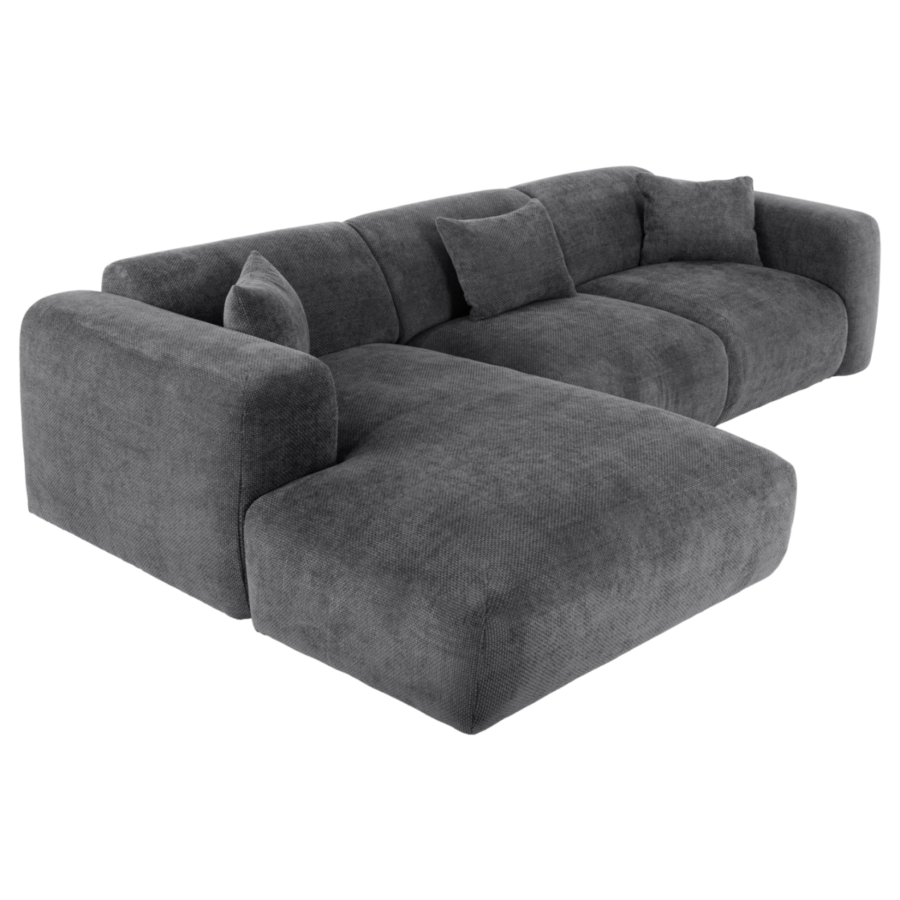 CORNER SOFA (LEFT) BRICKEN HM3275.04L ANTHRACITE FABRIC 110-282x98-160x72Hcm. [7]
