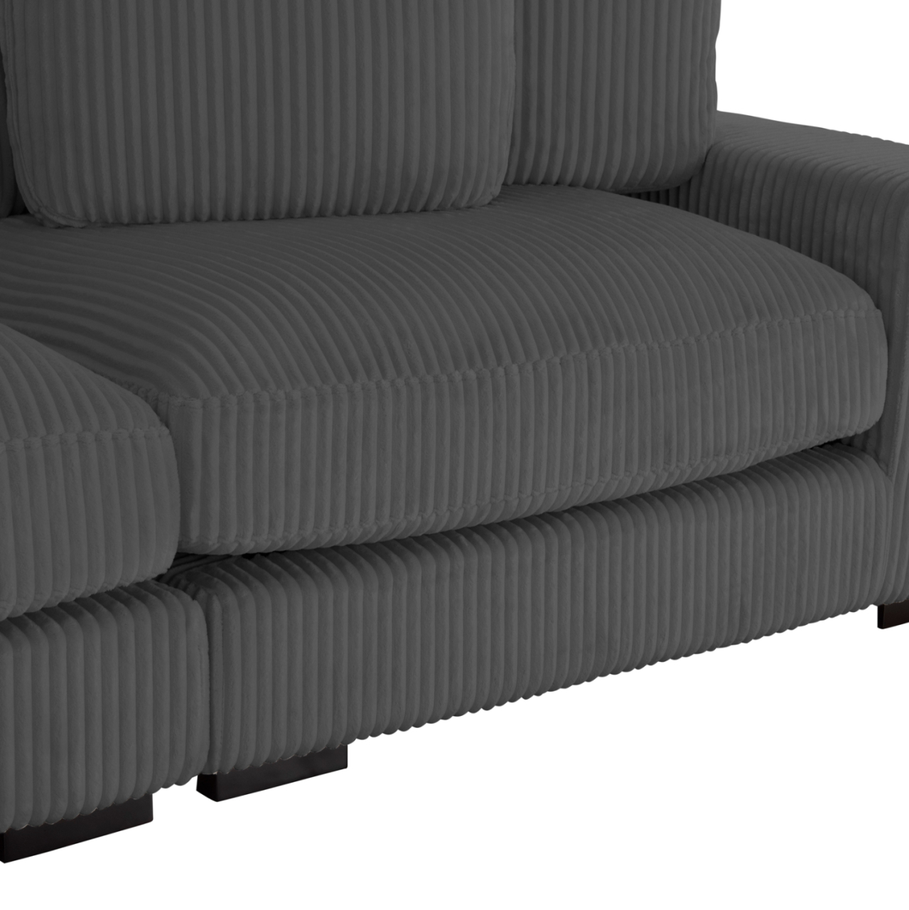 CORNER SOFA LEFT CRANFIELD HM3287.01L GREY CORD FABRIC 315x167(corner)x67Hcm. [8]